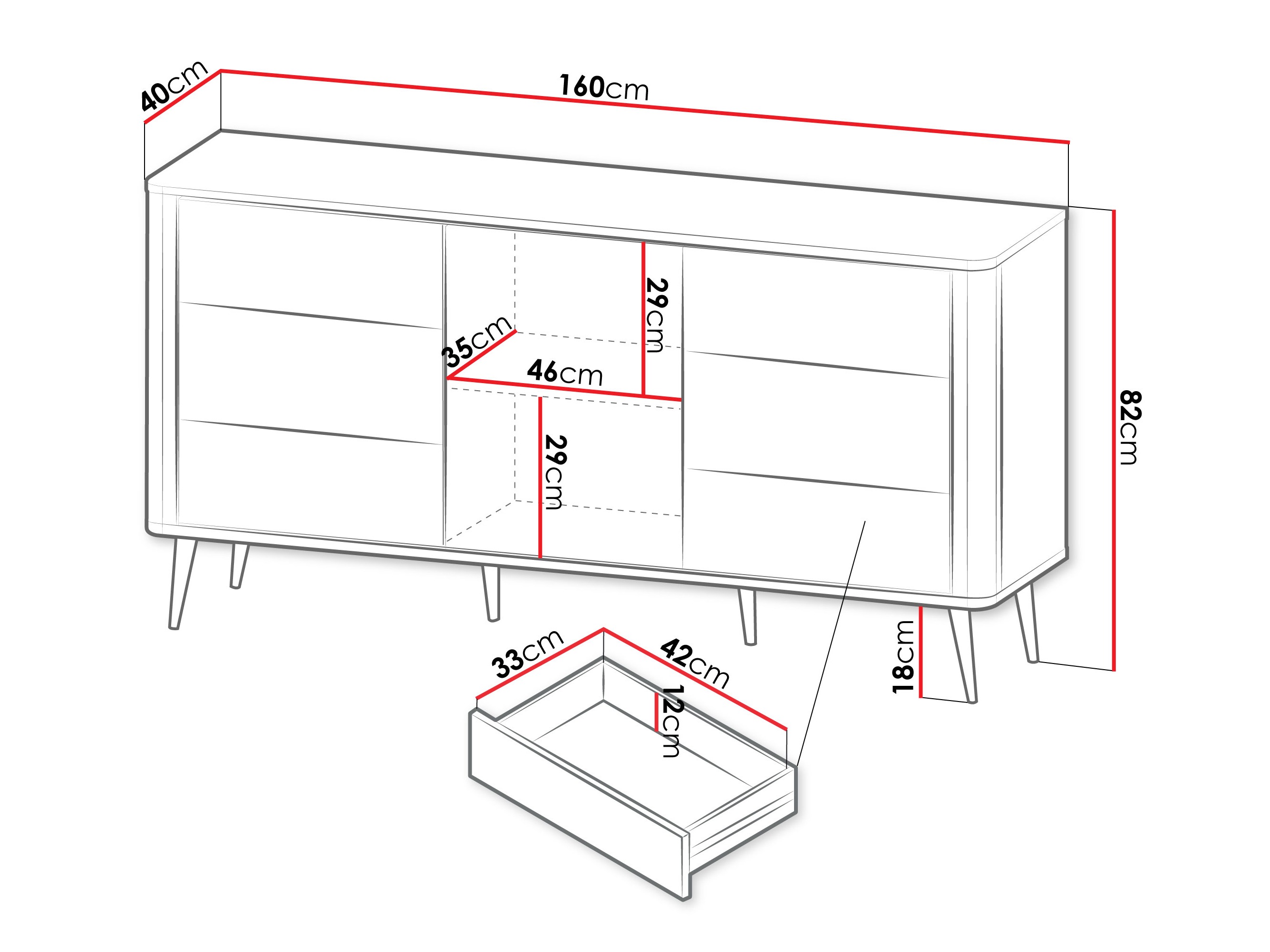 Kомод Lufela 107 (Кашемир + Грецкий орех)