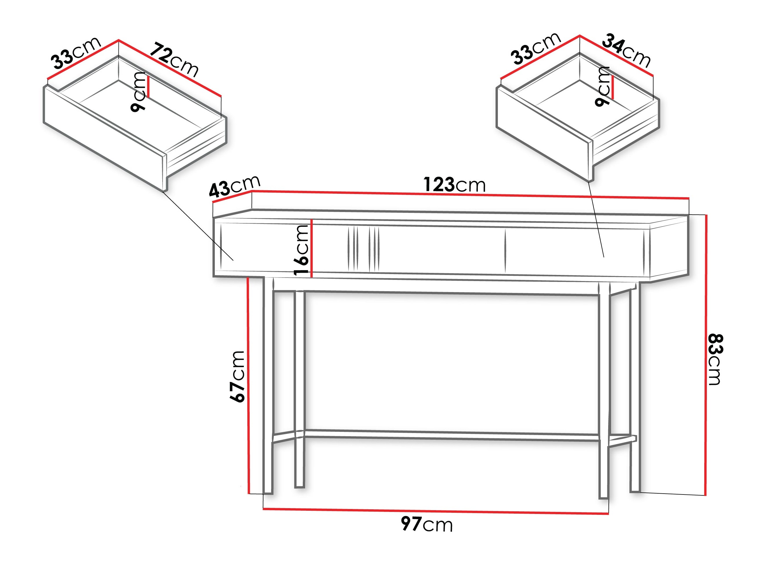 Konsole Levali 110 (Ozols)