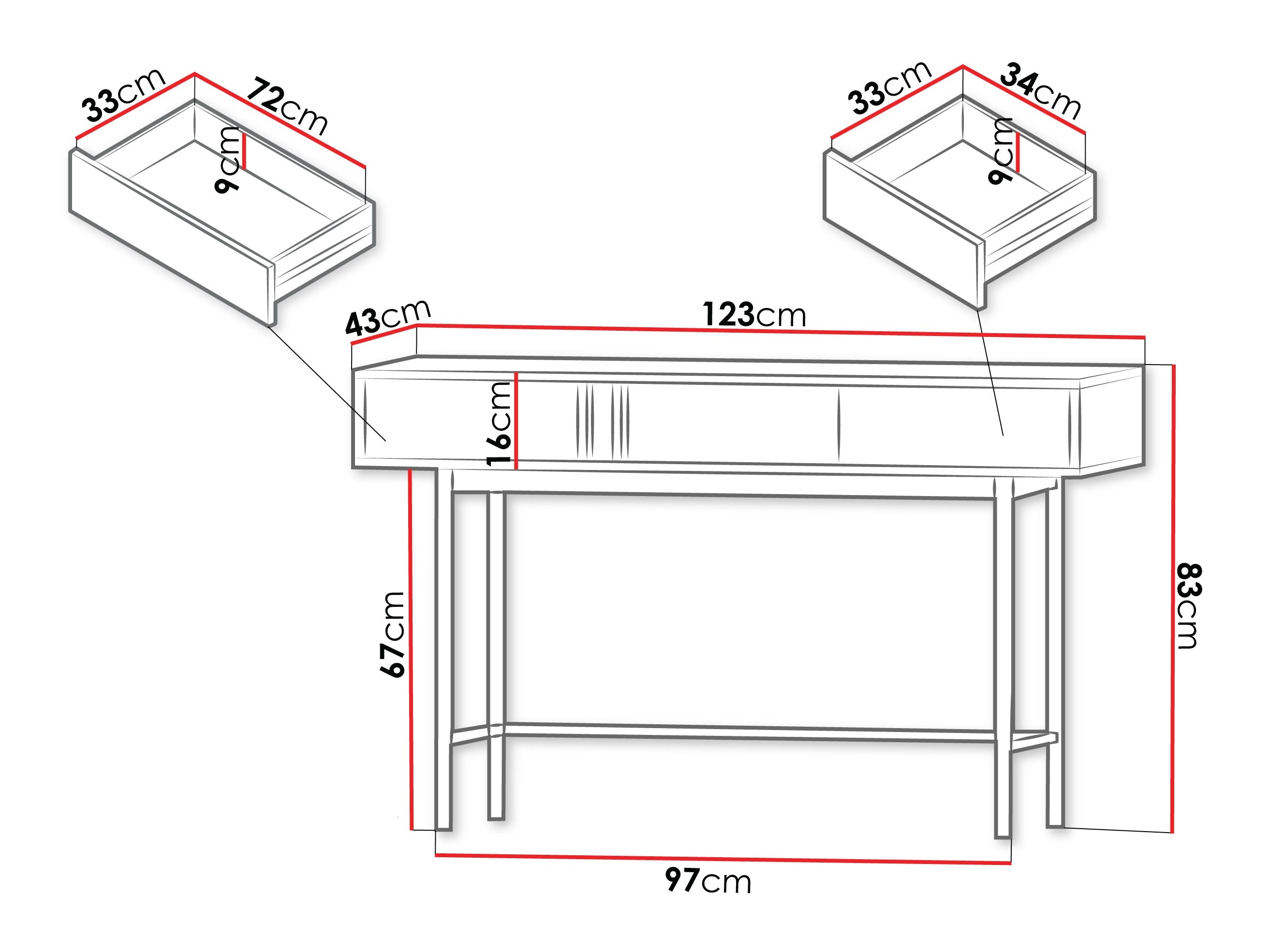 Konsole Levali 110 (Putekļaini zaļa)
