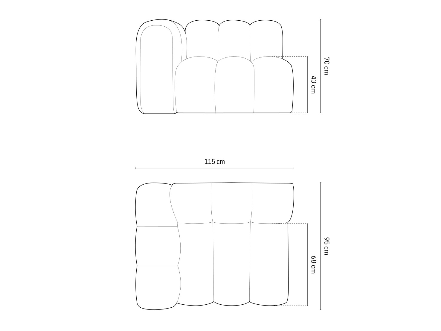 Moduļu krēsls Cirleve 110 (Haga 86)