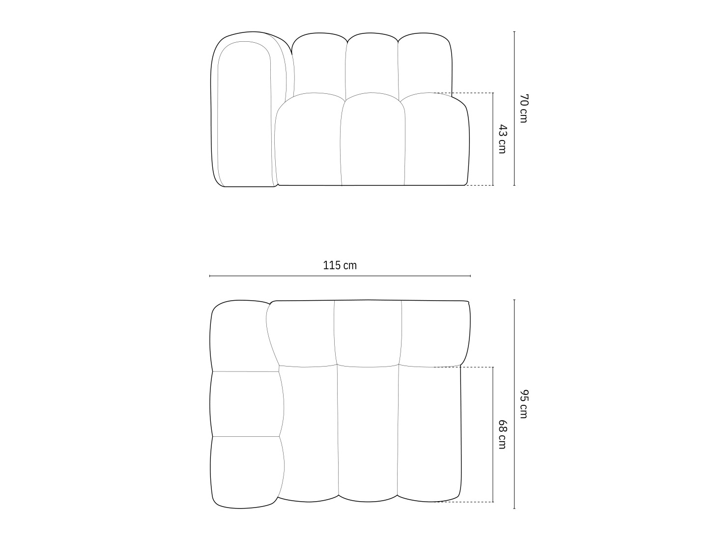 Moduļu krēsls Cirleve 110 (Salvador 05)
