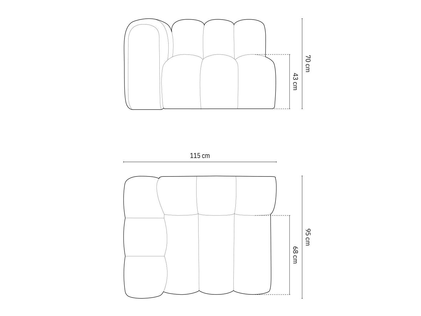 Moduļu krēsls Cirleve 110 (Salvador 14)
