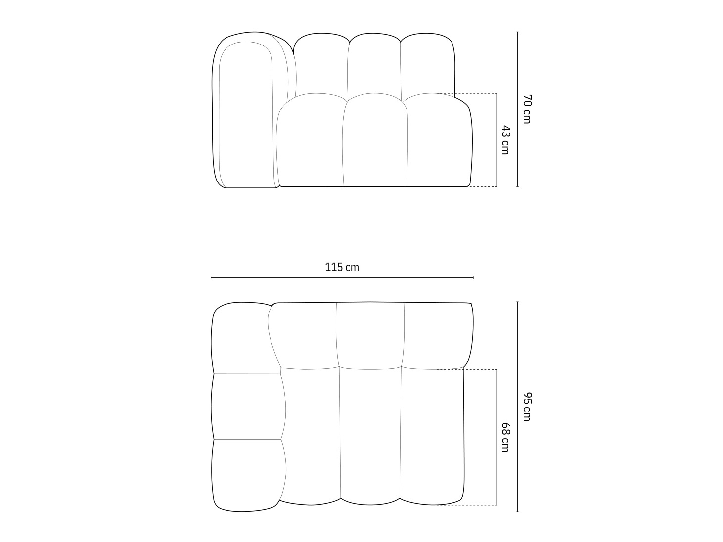 Moduļu krēsls Cirleve 110 (Salvador 17)