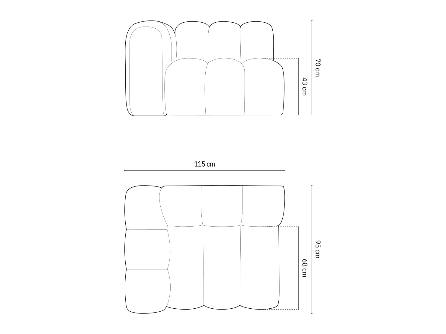 Moduļu krēsls Cirleve 110 (Salvador 1)