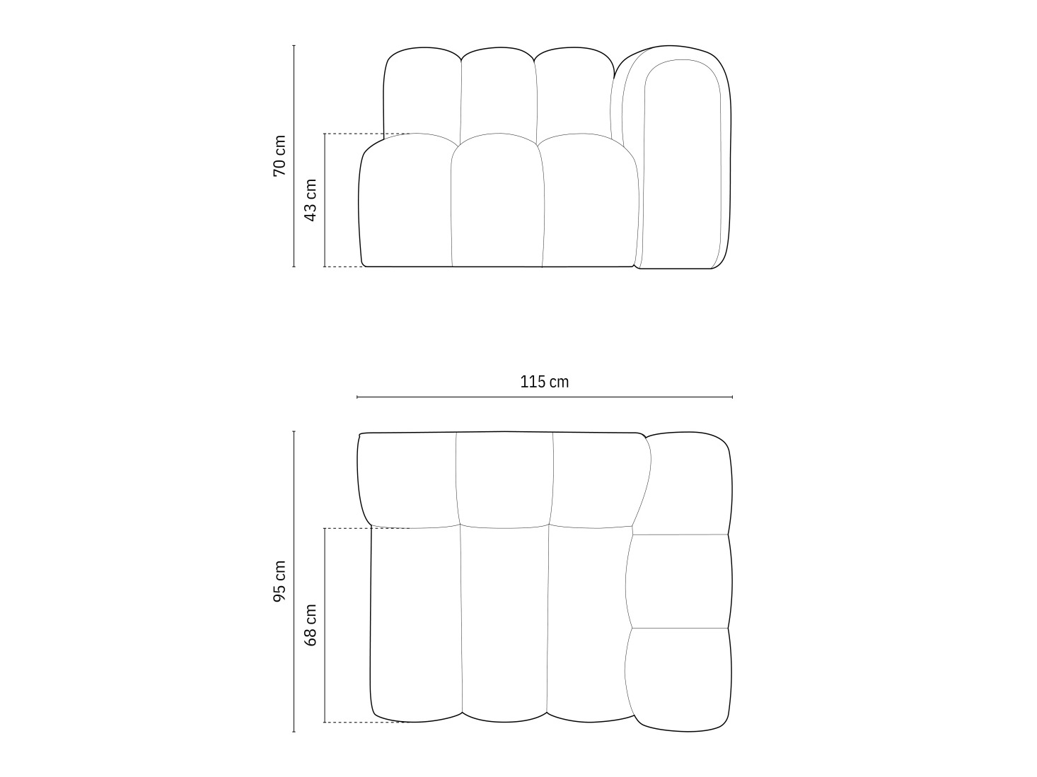 Moduļu krēsls Cirleve 110 (Salvador 1)