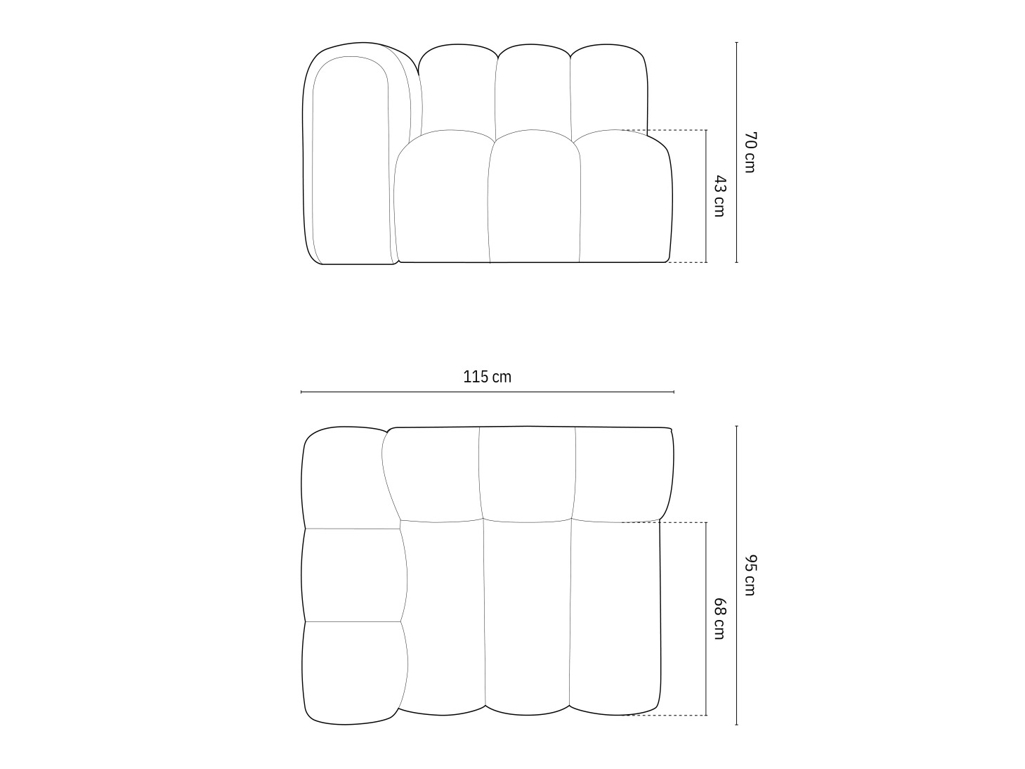 Moduļu krēsls Cirleve 110 (Salvador 7)
