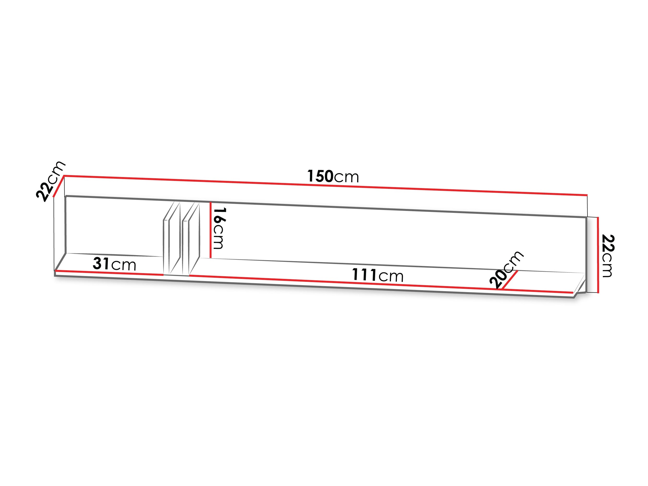 Piekarams plaukts Levali 113 (Putekļaini zaļa)