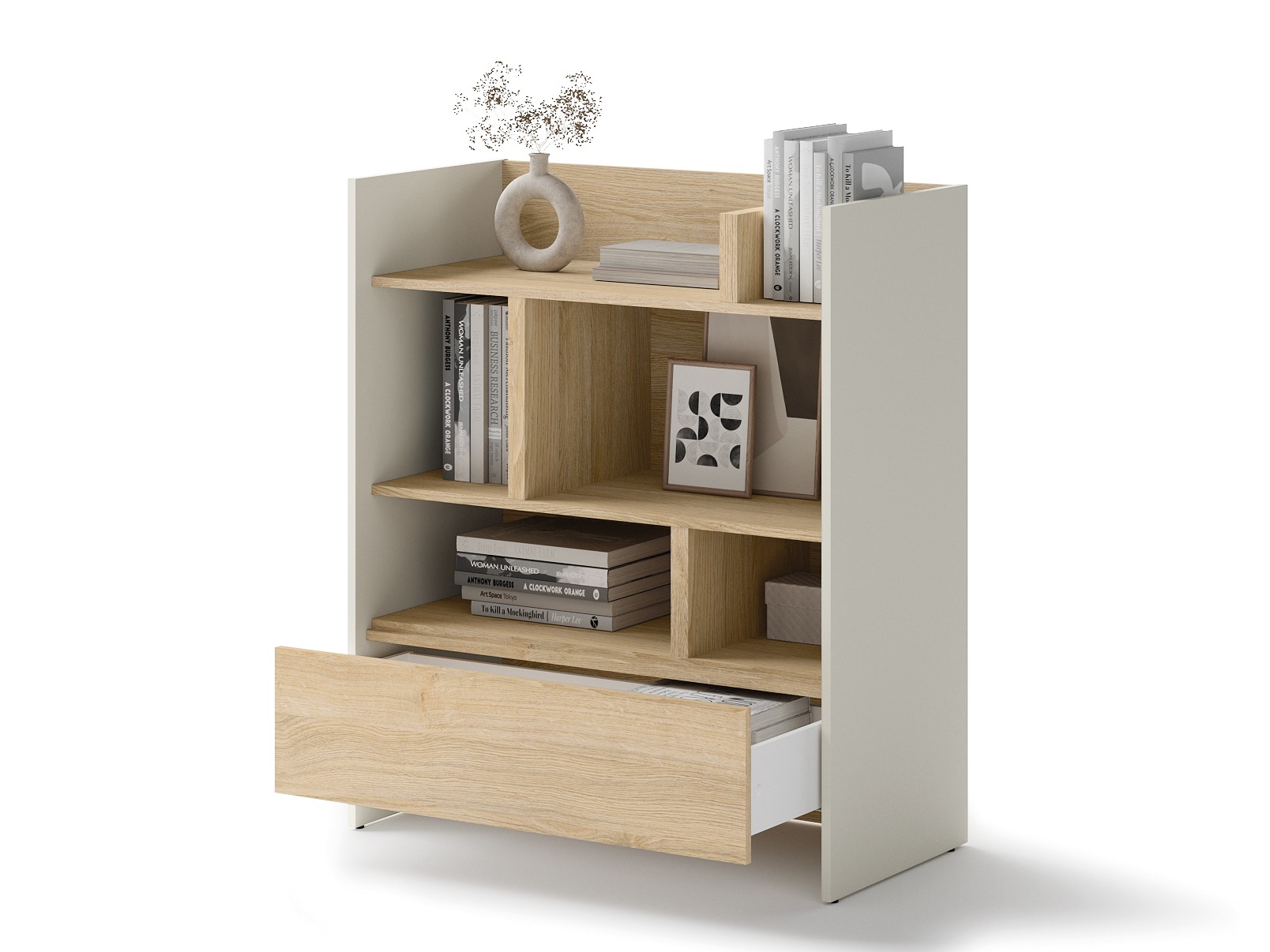 Plaukts Concept Pro Lenart Levfere 149 (Kašmirs + Ozols)