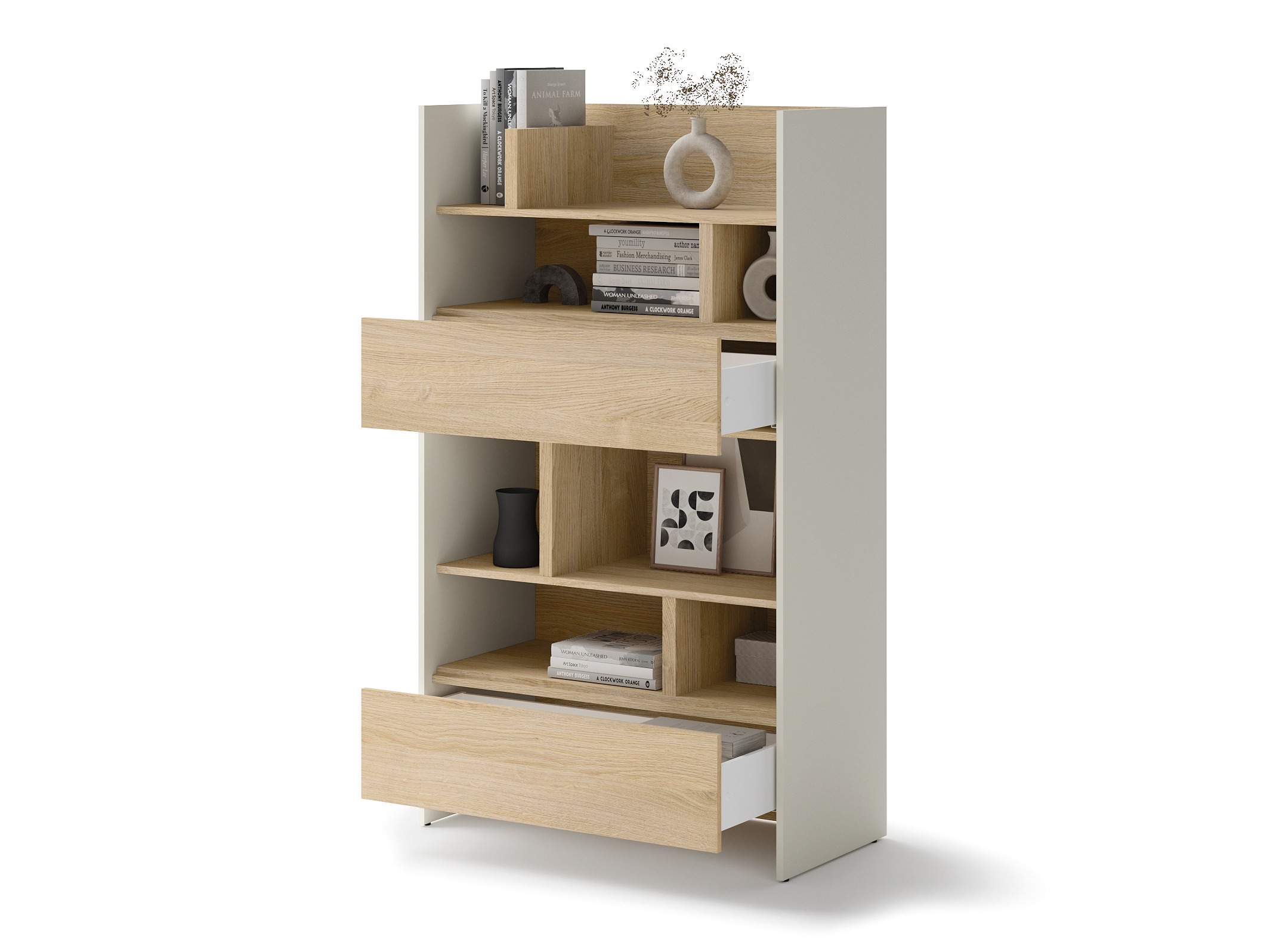 Plaukts Concept Pro Lenart Levfere 151 (Kašmirs + Ozols)