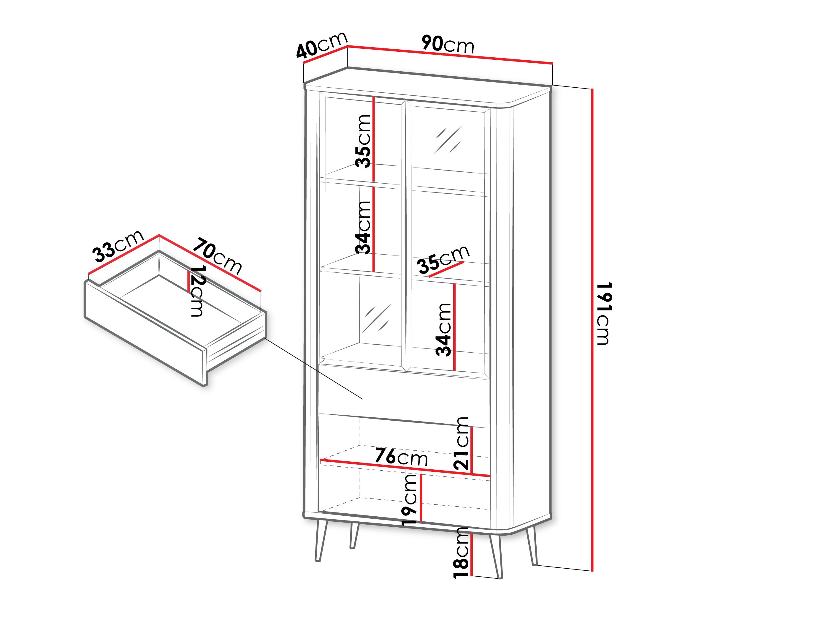 Plaukts Lufela 101 (Kašmirs + Pelēks marmors)