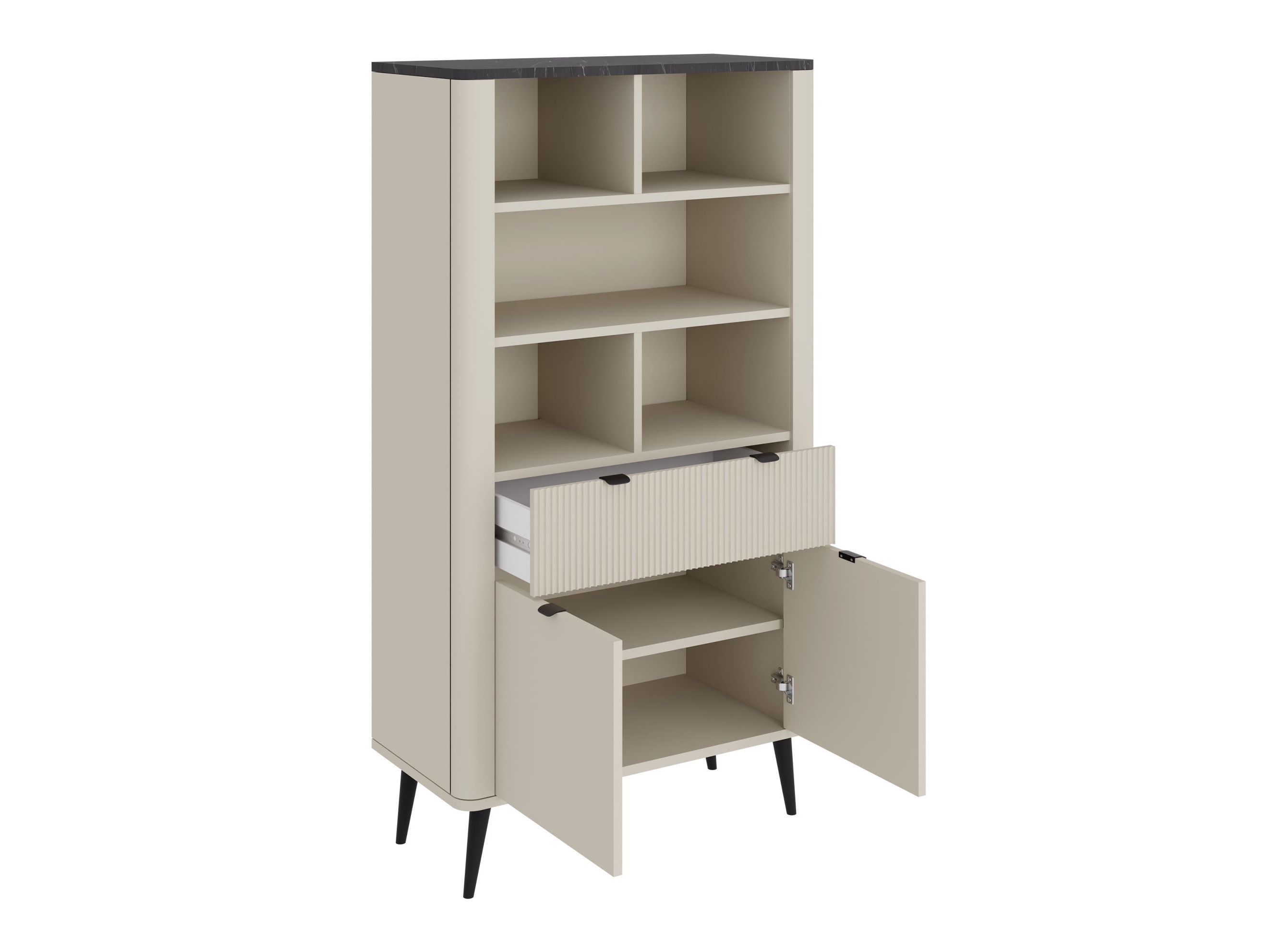 Plaukts Lufela 108 (Kašmirs + Pelēks marmors)