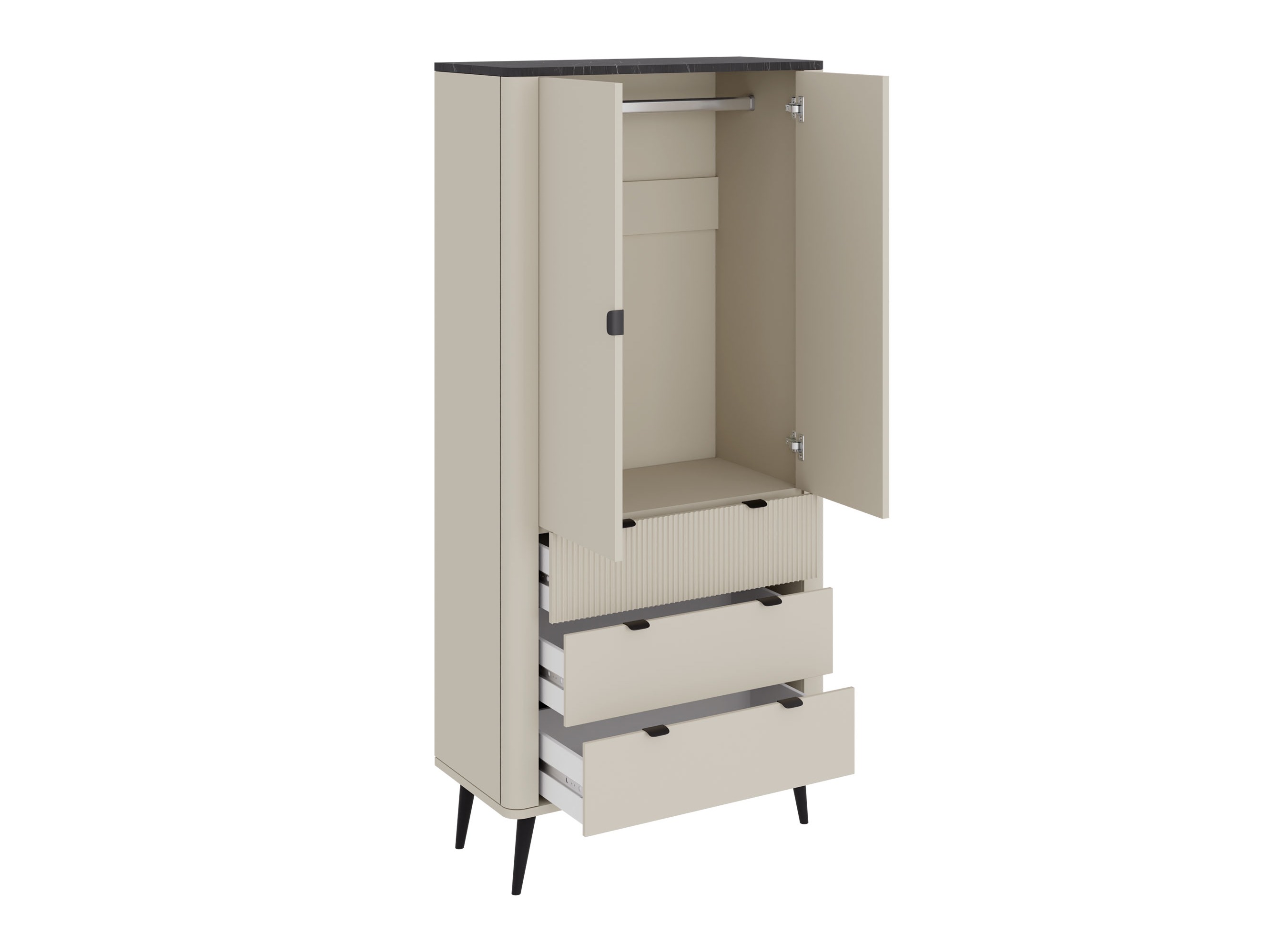 Шкаф Lufela 100 (Кашемир + Грецкий орех)