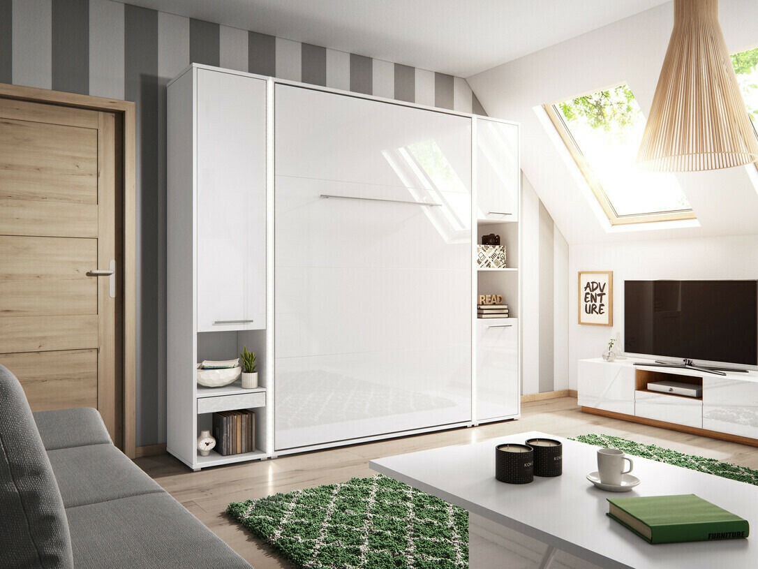 Sienas gulta Concept Pro Lenart III (Balts + Glancēts balts)