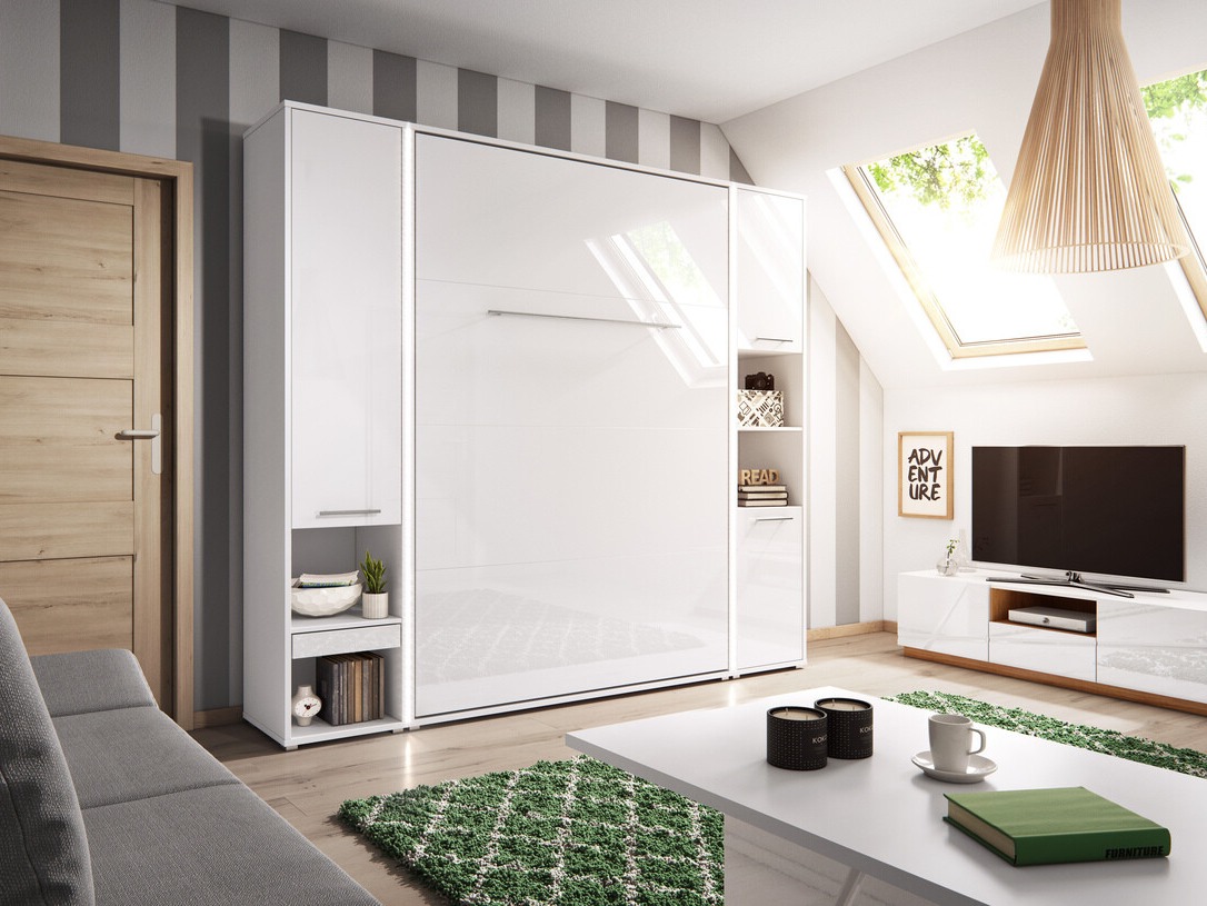 Sienas gulta Concept Pro Lenart III (Balts + Glancēts balts)