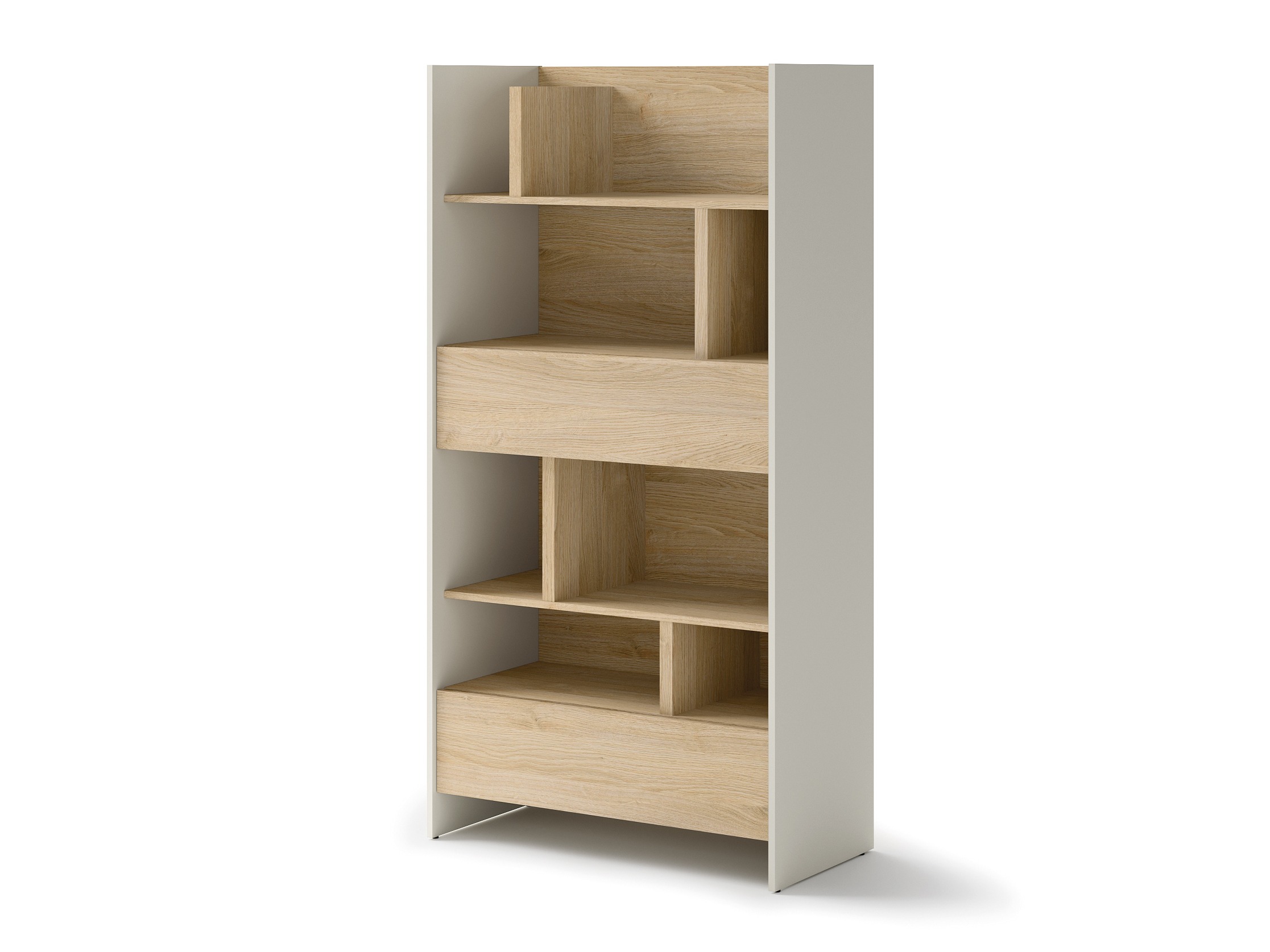 Стеллаж Concept Pro Lenart Levfere 152 (Кашемир + Дуб)