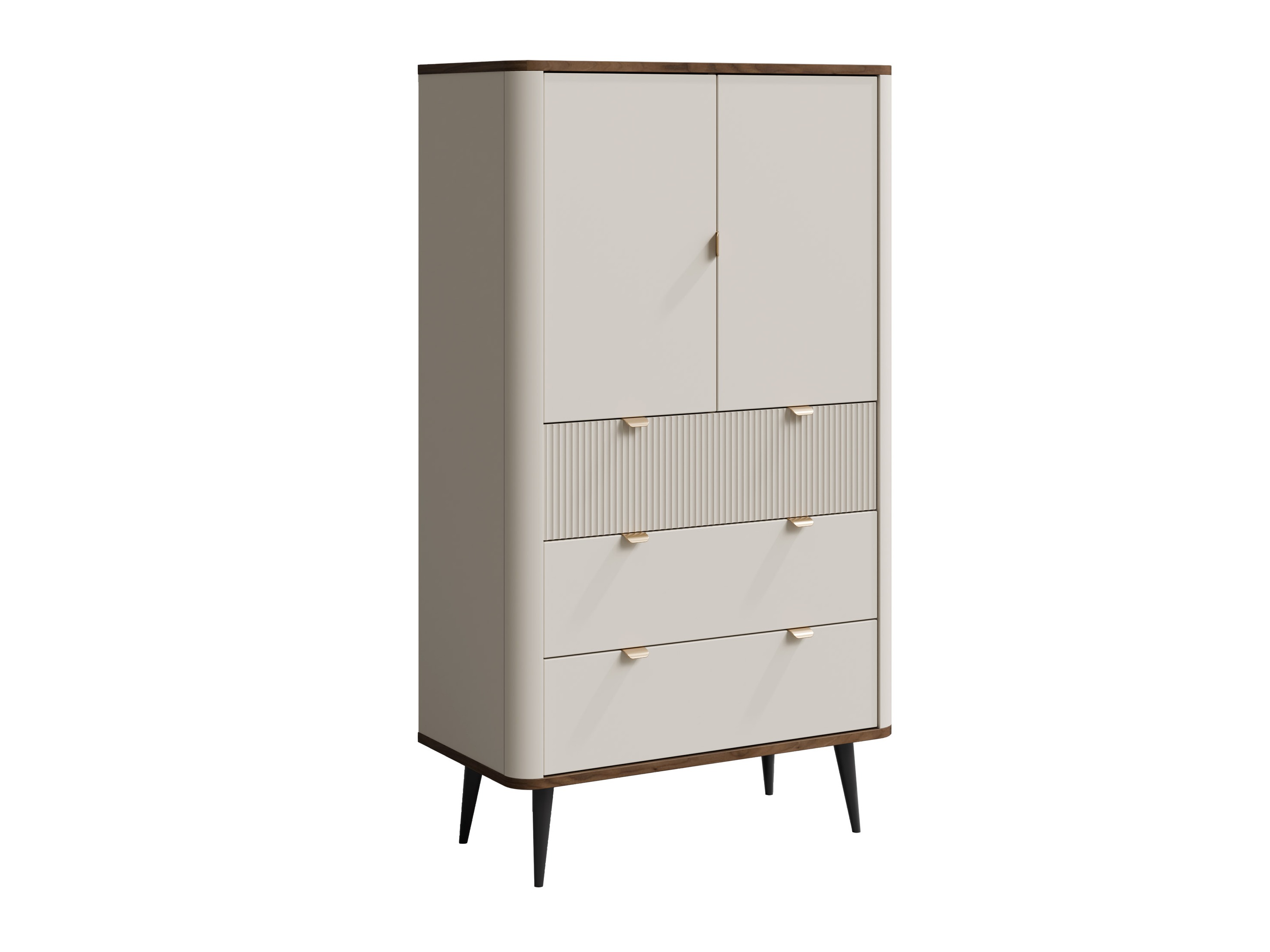 Стеллаж Lufela 104 (Кашемир + Грецкий орех)