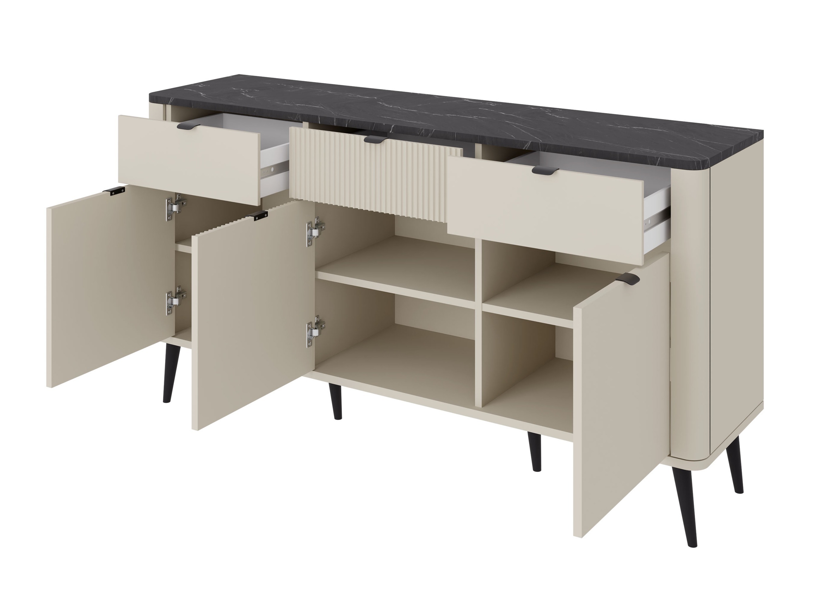 Kомод Lufela 109 (Кашемир + Серый мрамор)