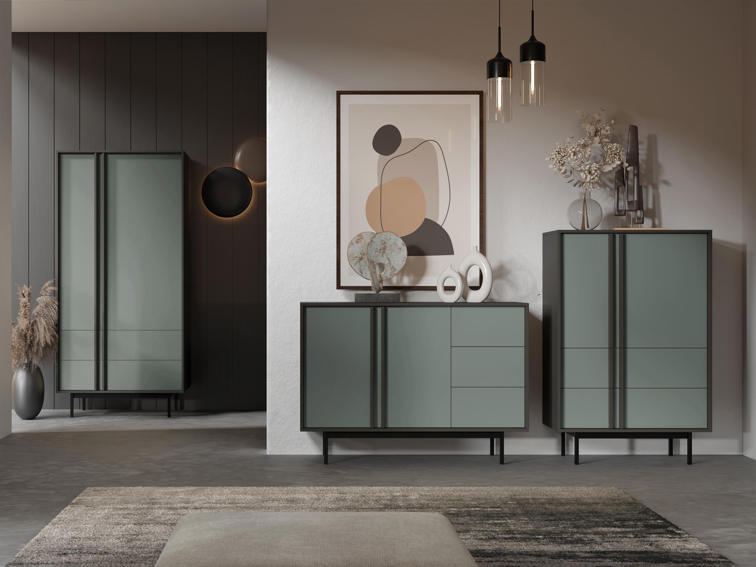 Набор для гостиной Levali 116 (Пыльно-зеленый)