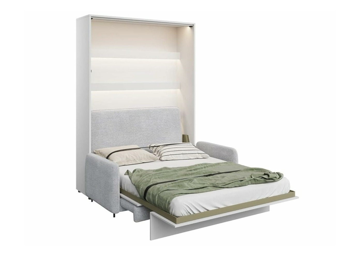 Siena gulta Concept Pro Lenart Levfere 138 (Glancēts balts + Pelēks)