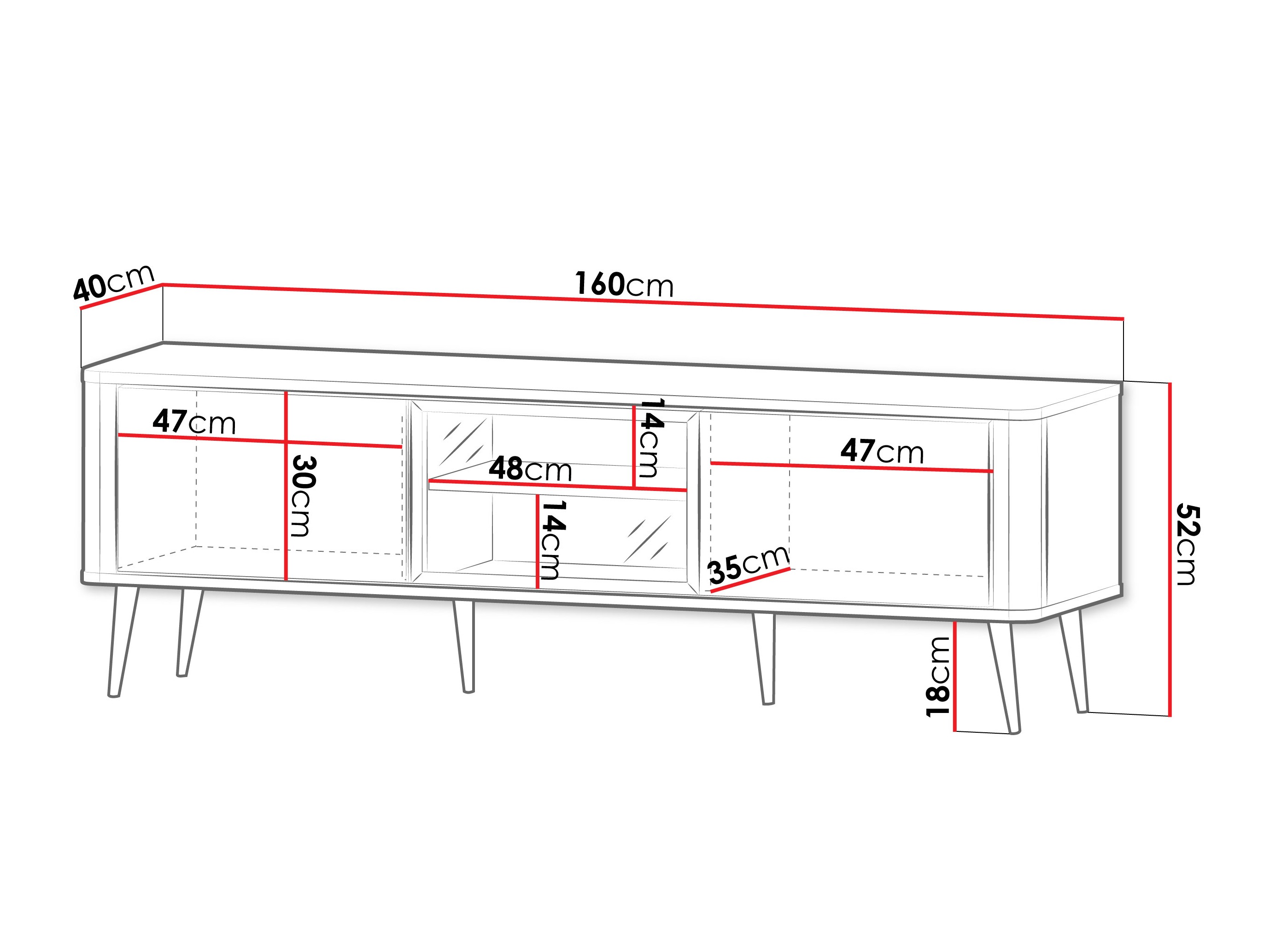 TV galds Lufela 111 (Kašmirs + Pelēks marmors)