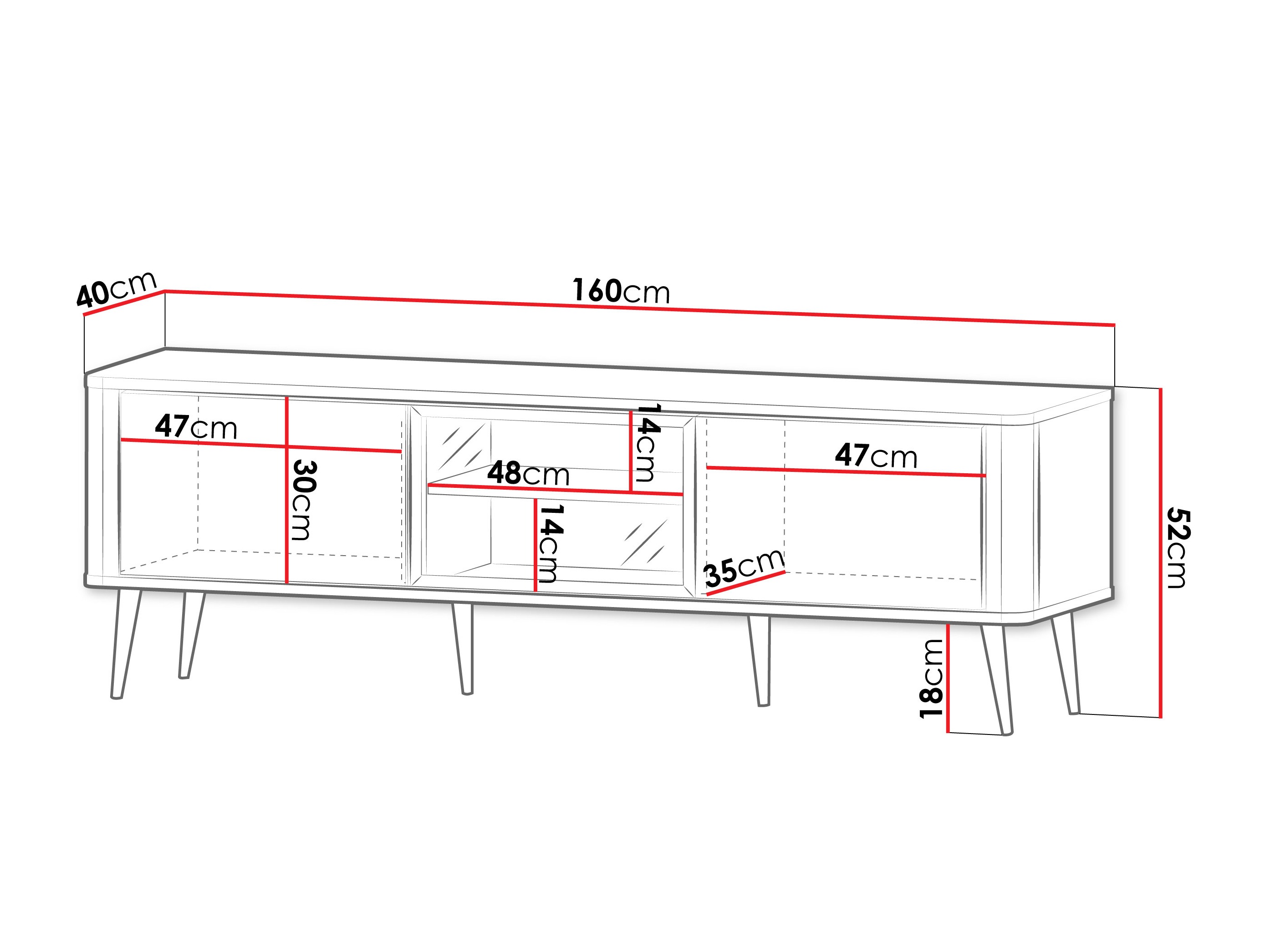 TV galds Lufela 111 (Kašmirs + Riekstkoks)