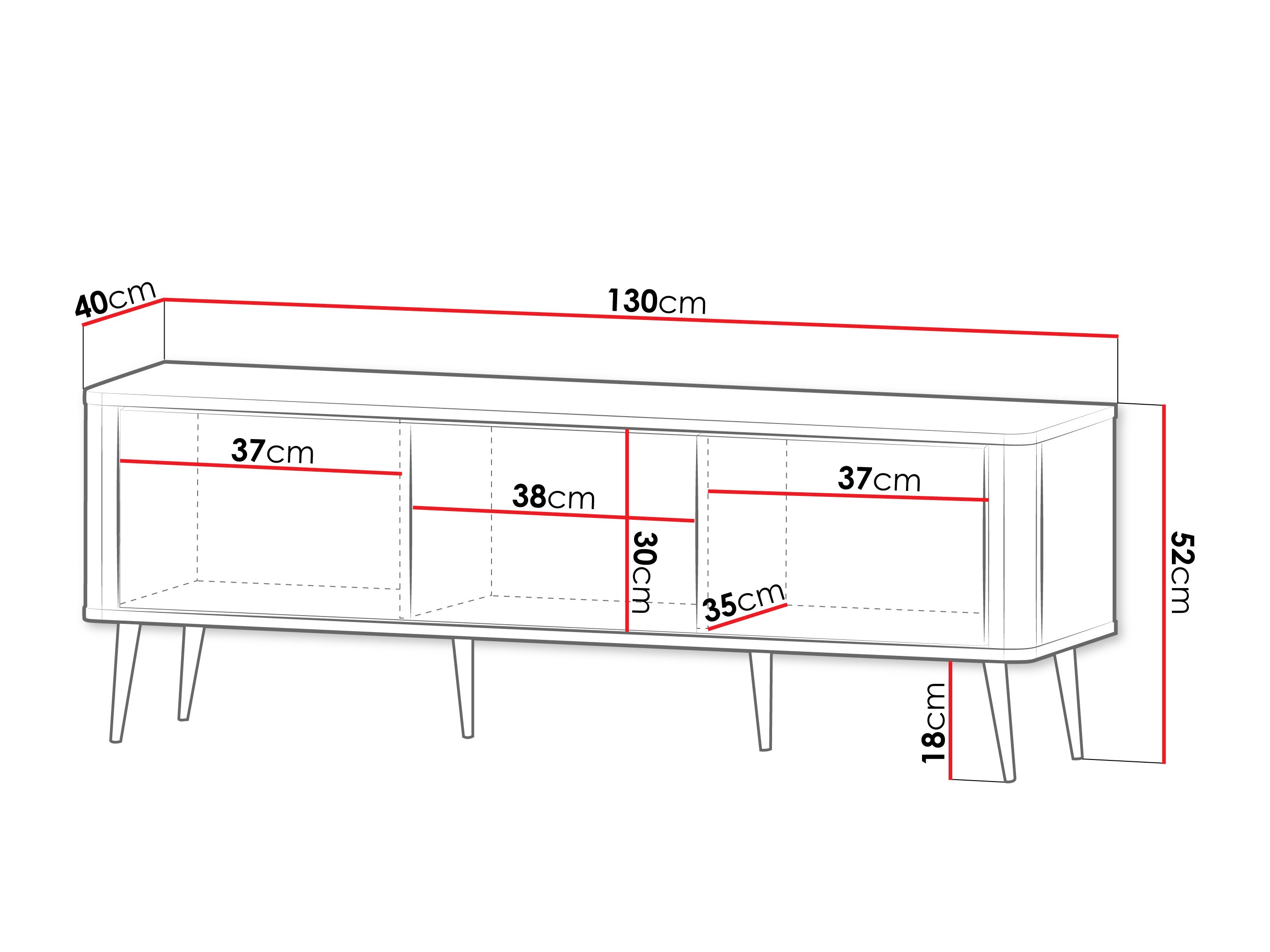 TV galds Lufela 113 (Kašmirs + Pelēks marmors)