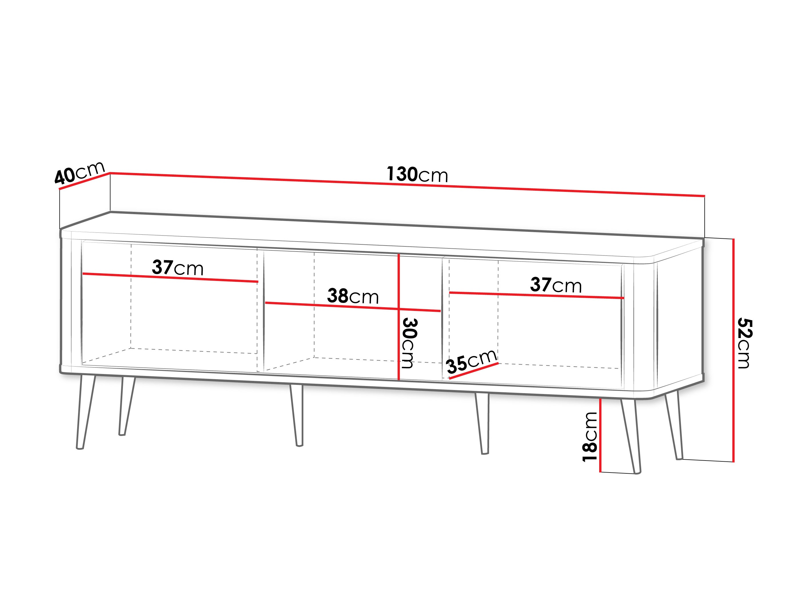 TV galds Lufela 113 (Kašmirs + Riekstkoks)