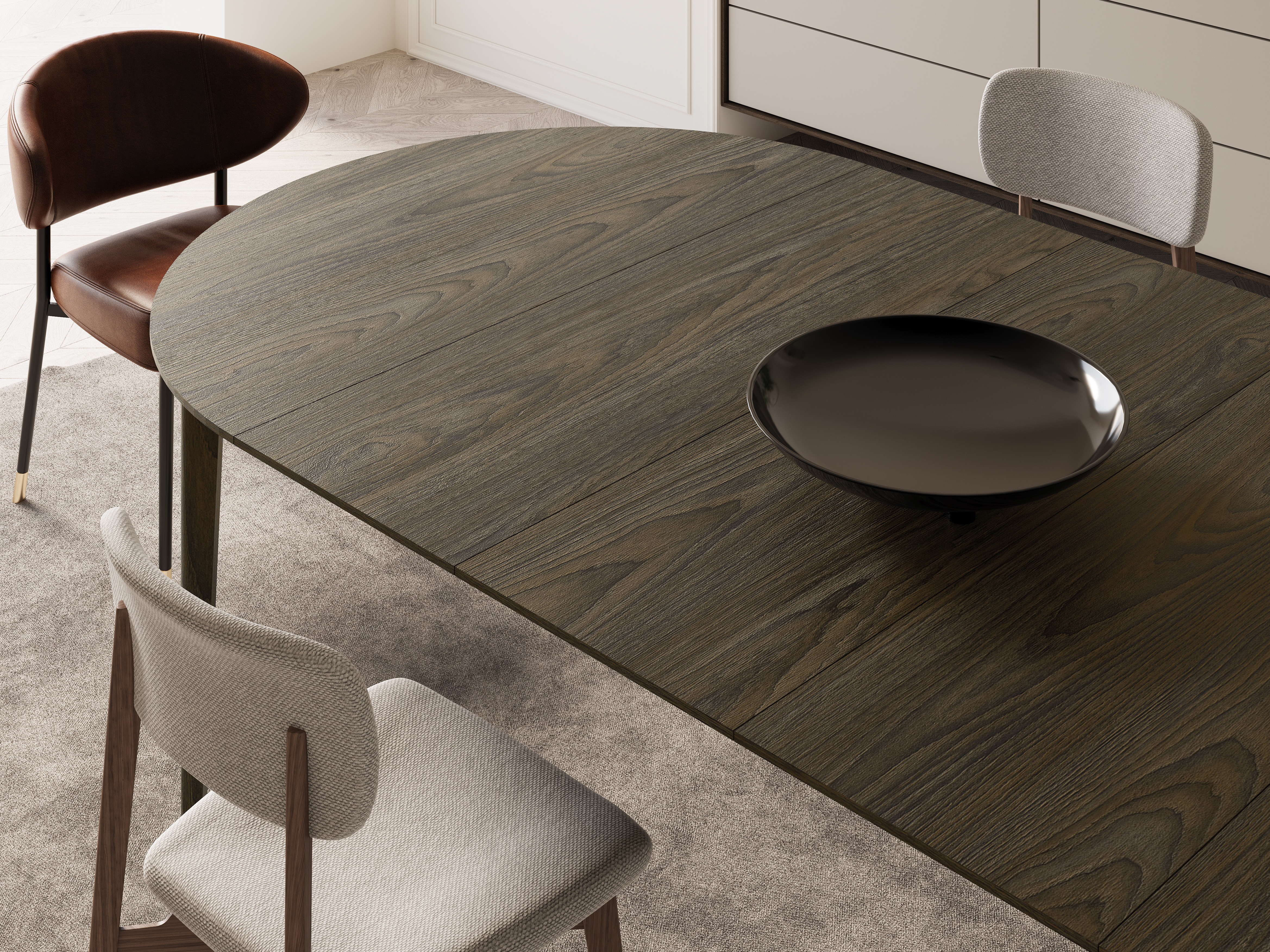 Galds Fresno 175 (Tumšs ozols)