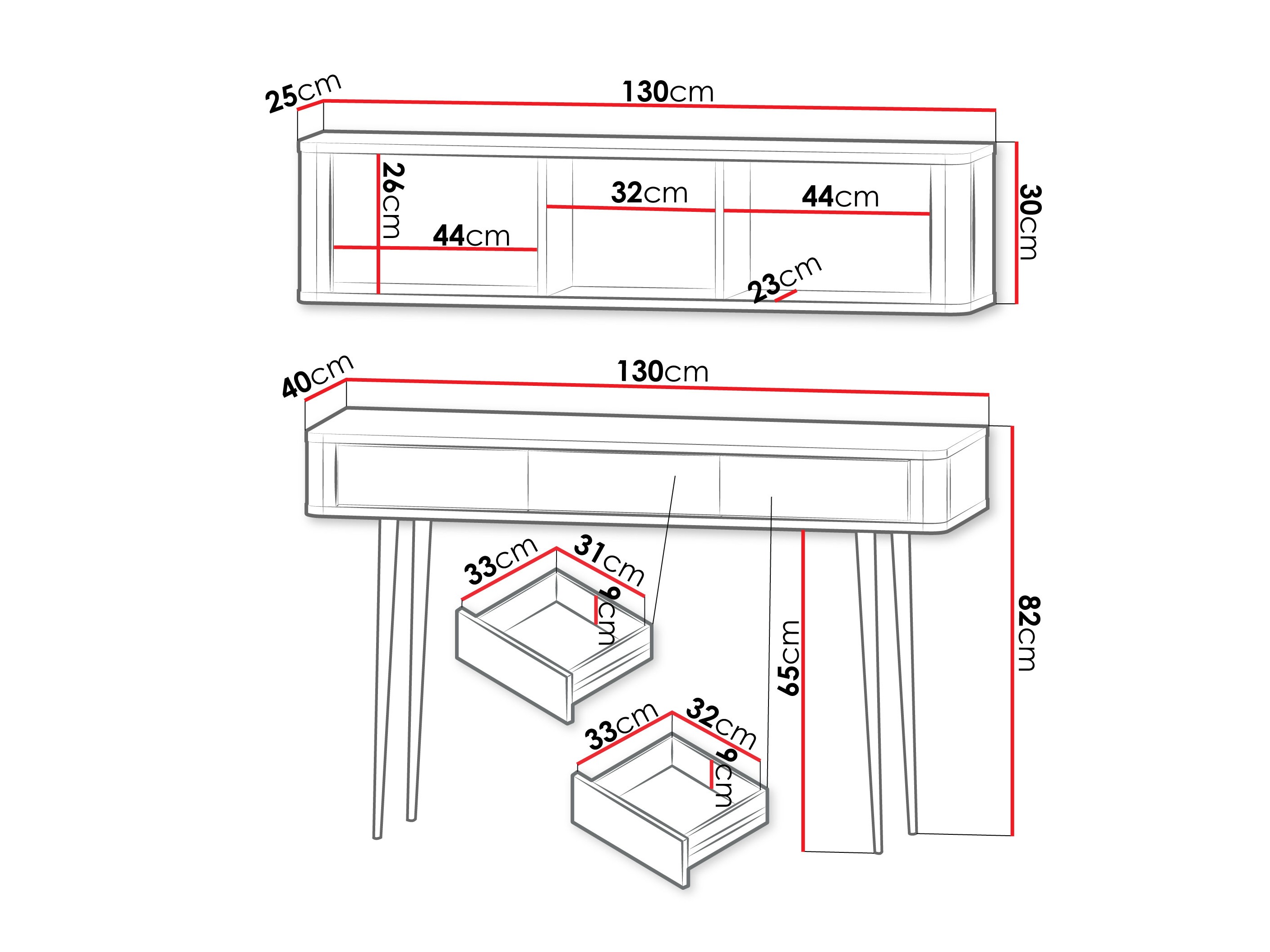 Комплект для домашнего офиса Lufela 123 (Кашемир + Грецкий орех)