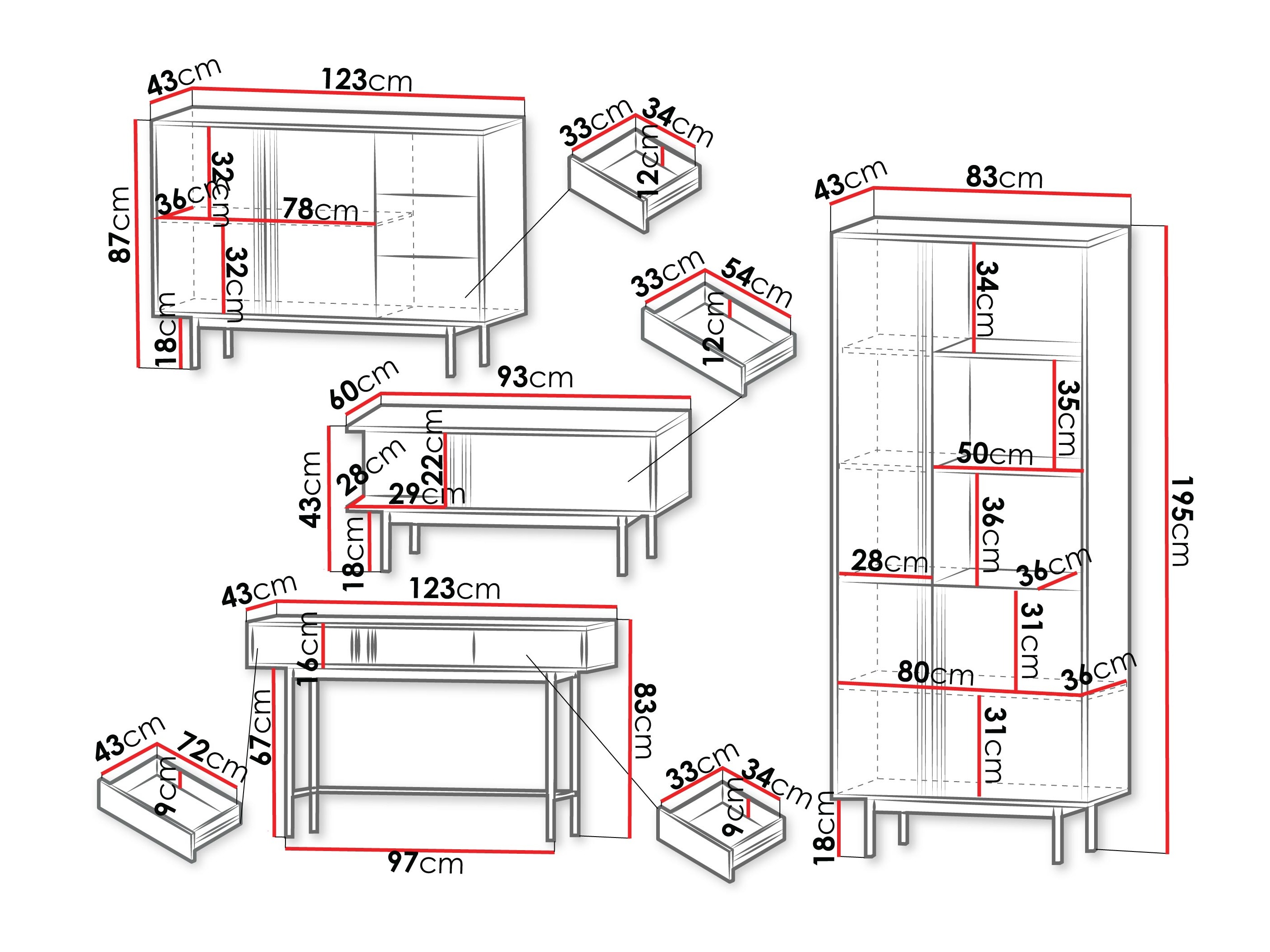 Набор для гостиной Levali 117 (Бежевый)