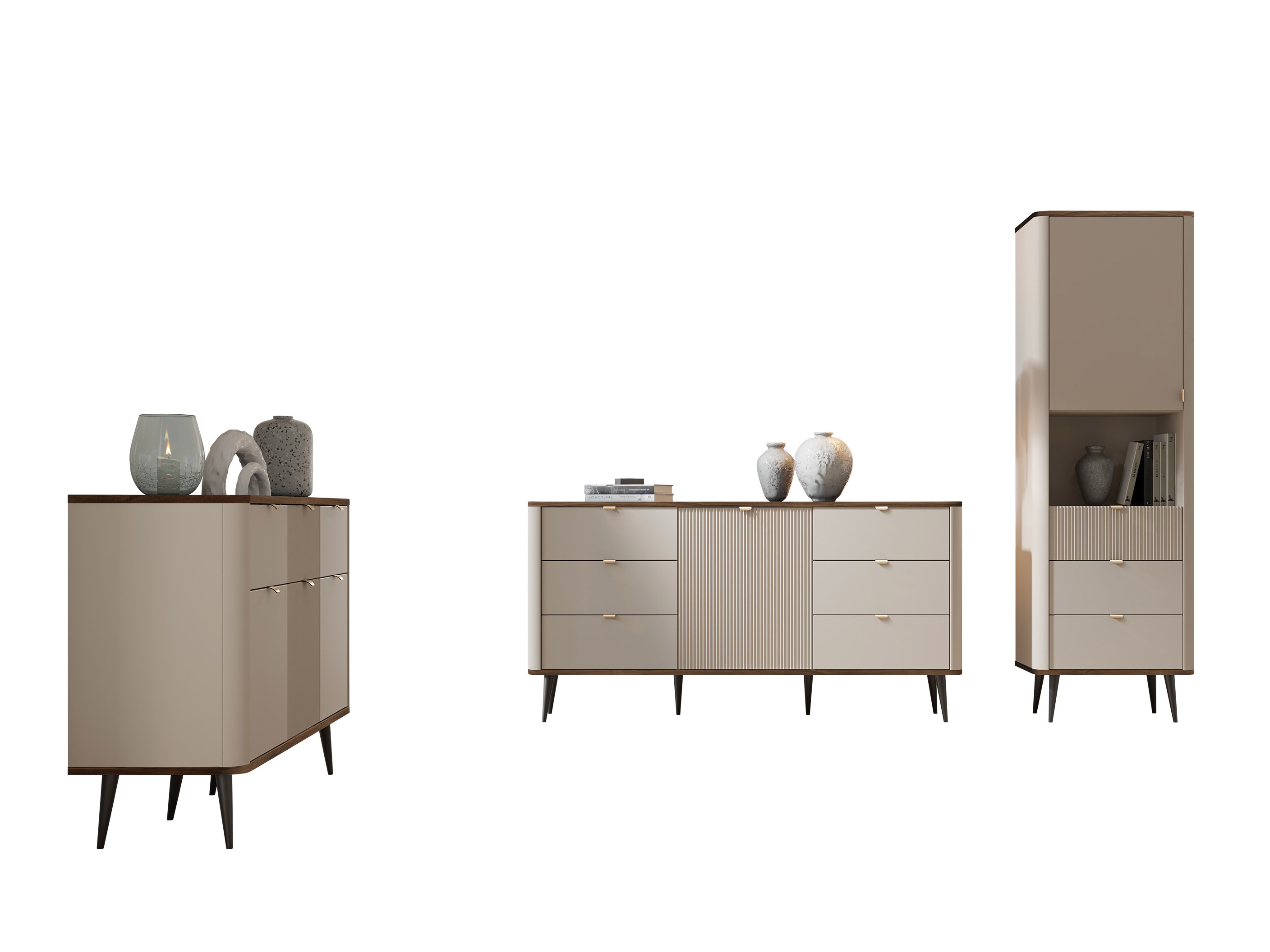 Набор для гостиной Lufela 122 (Кашемир + Грецкий орех)