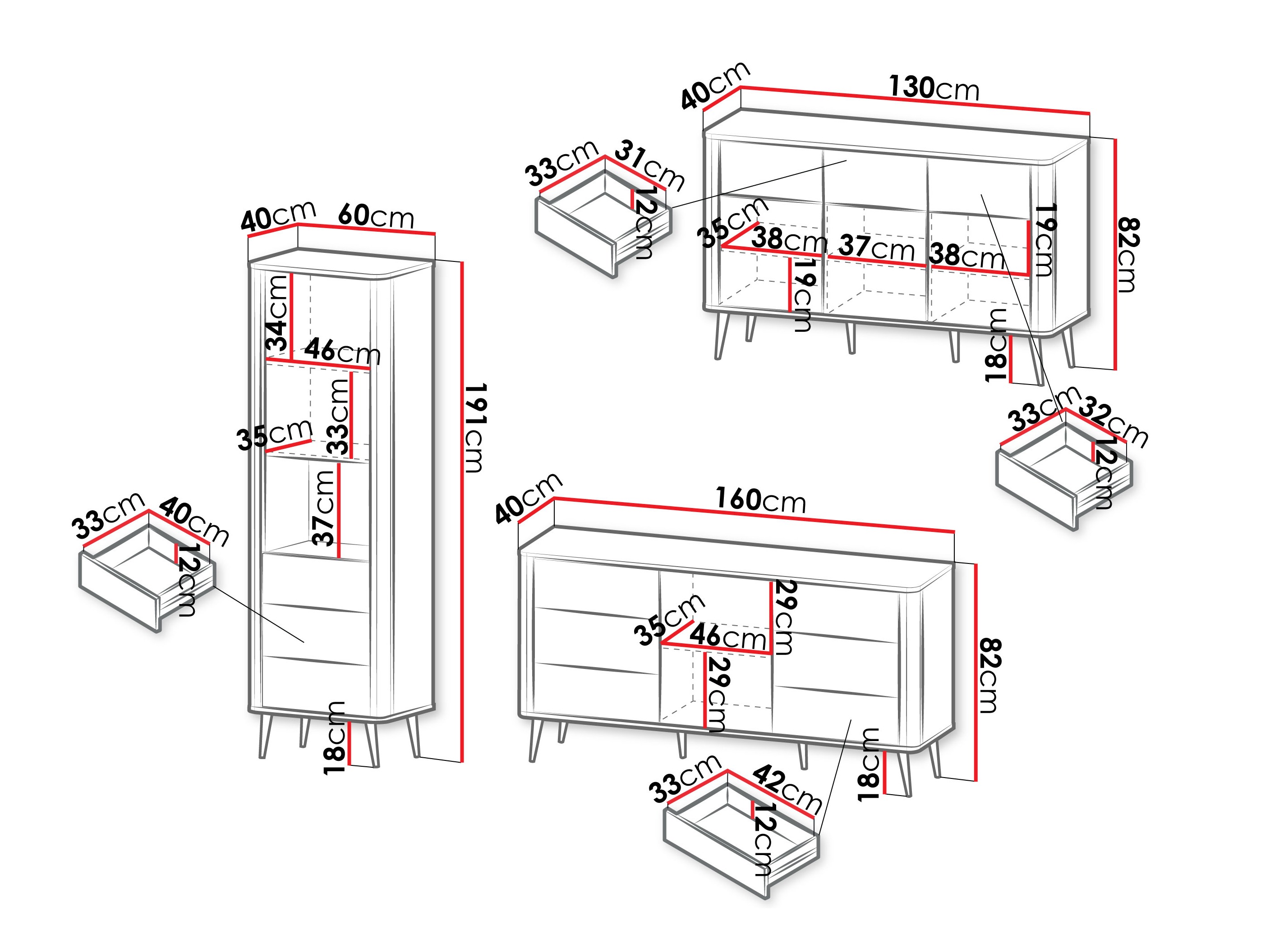 Набор для гостиной Lufela 122 (Кашемир + Грецкий орех)
