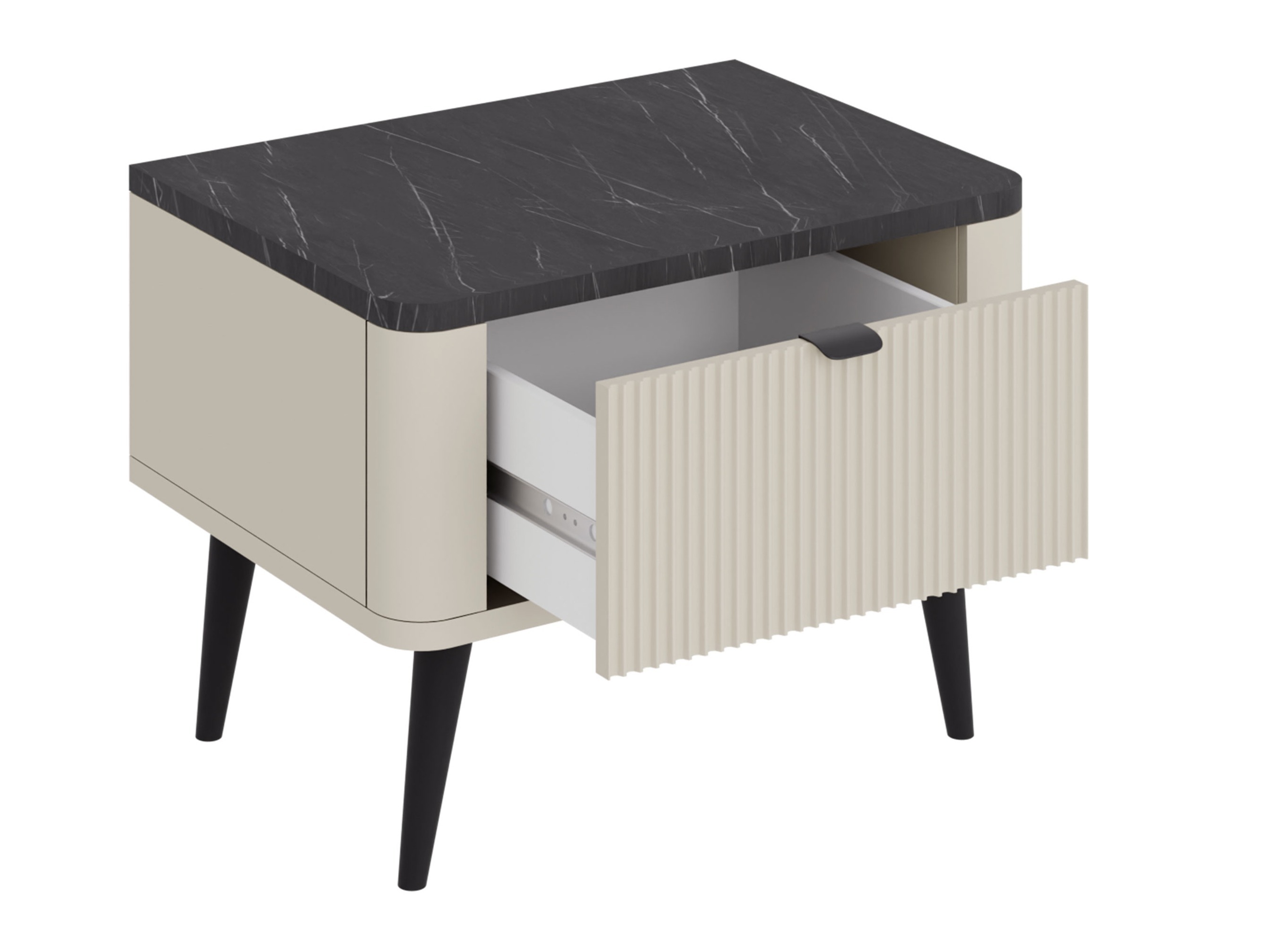 Naktsgaldiņš Lufela 116 (Kašmirs + Pelēks marmors)