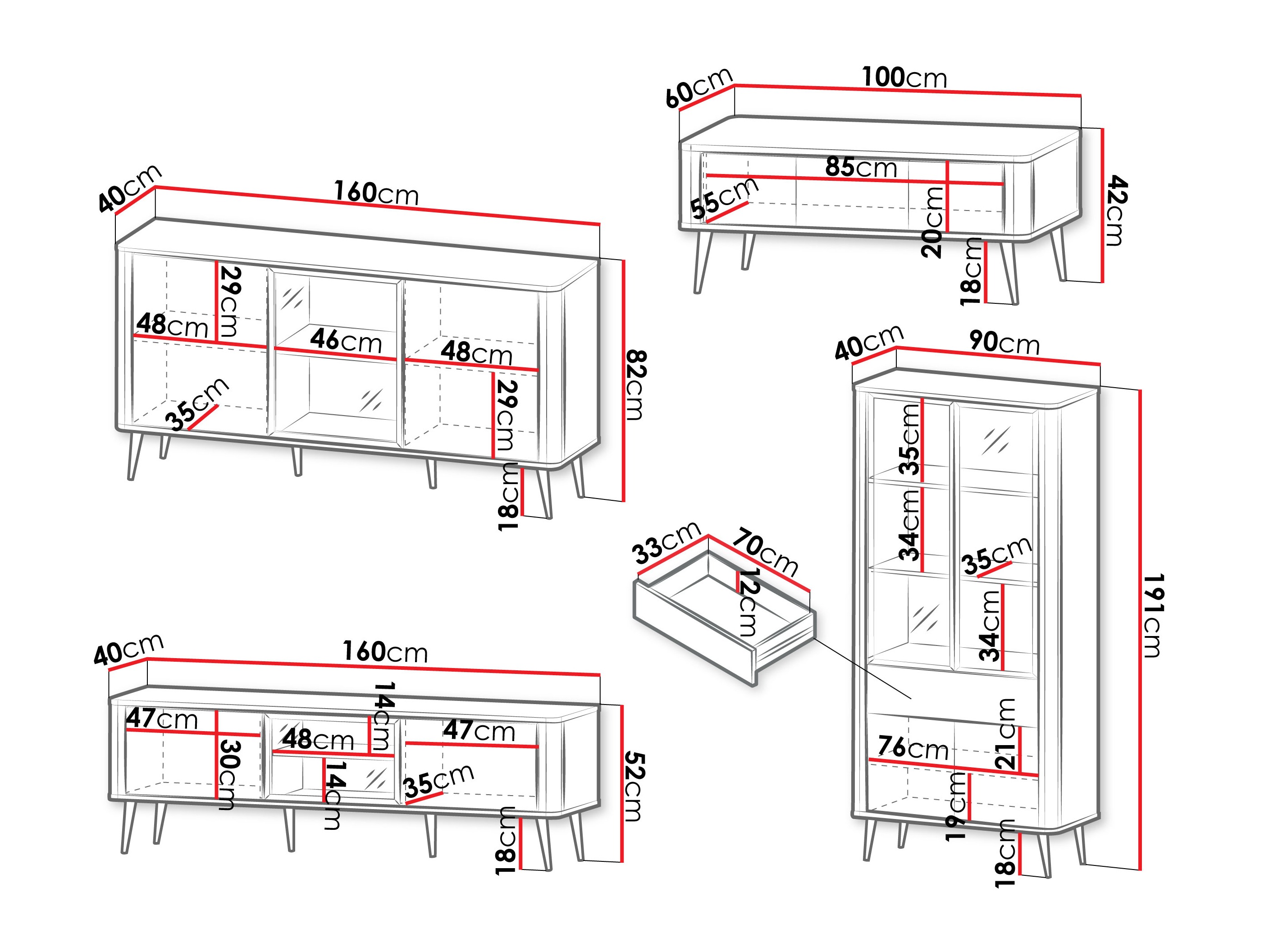 Viesistabas komplekts Lufela 120 (Kašmirs + Pelēks marmors)