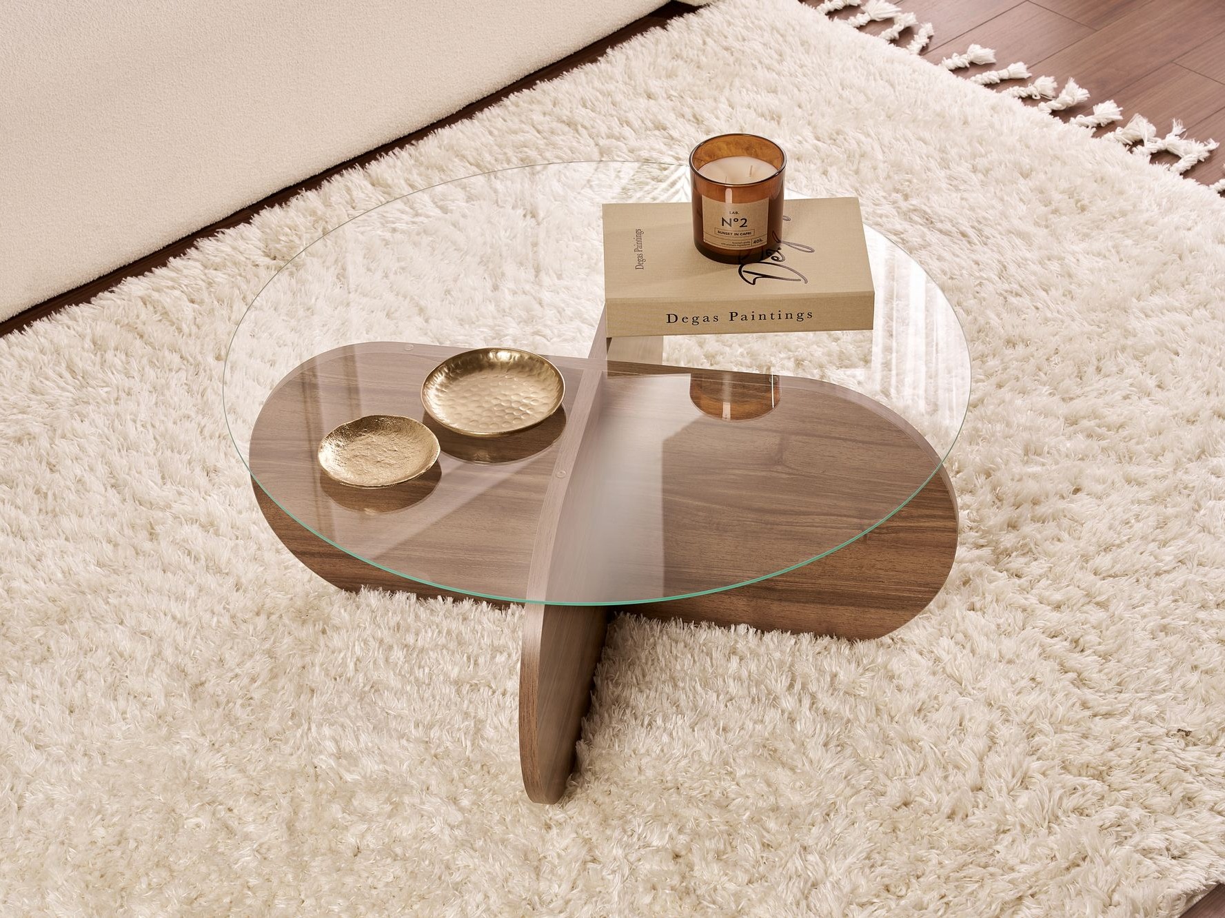 Žurnālu galdiņš Novato 117 (Riekstkoks)