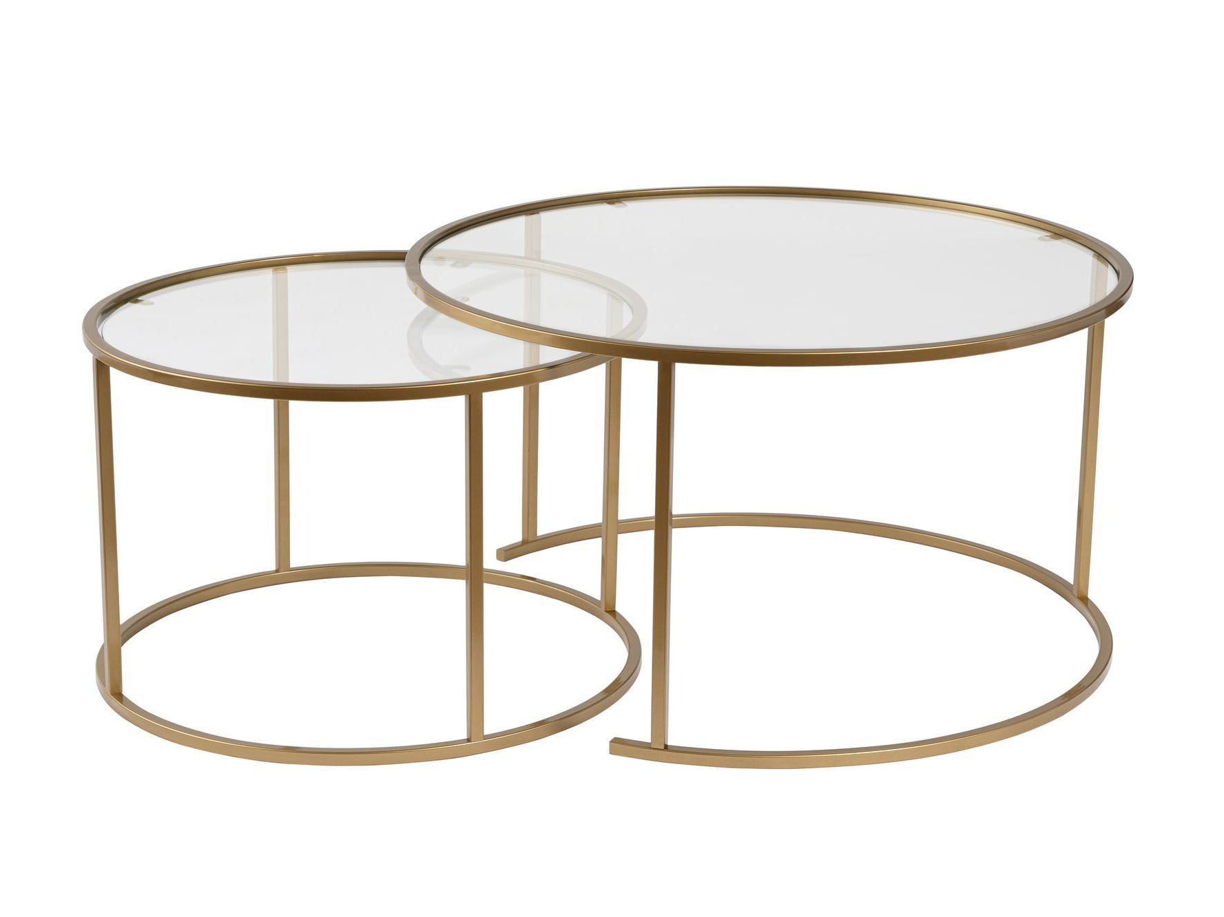 Комплект журнальных столиков Novato 121 (Золотой)