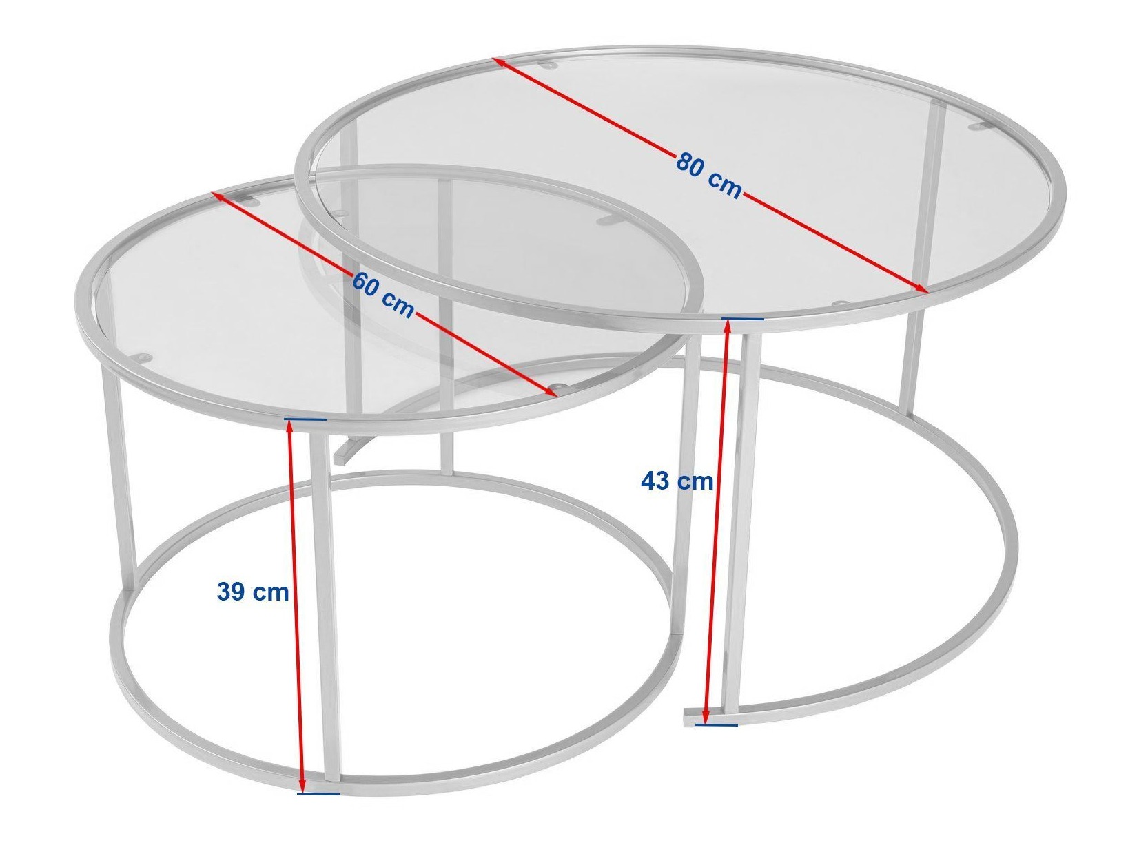 Комплект журнальных столиков Novato 122 (Чёрный)