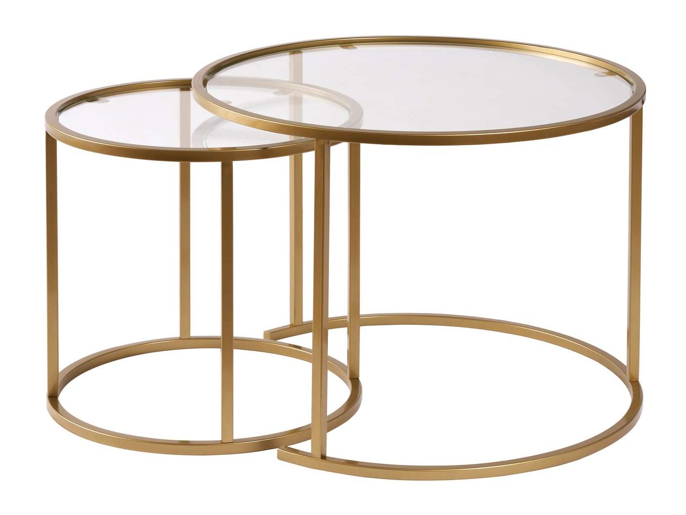 Комплект журнальных столиков Novato 123 (Золотой)