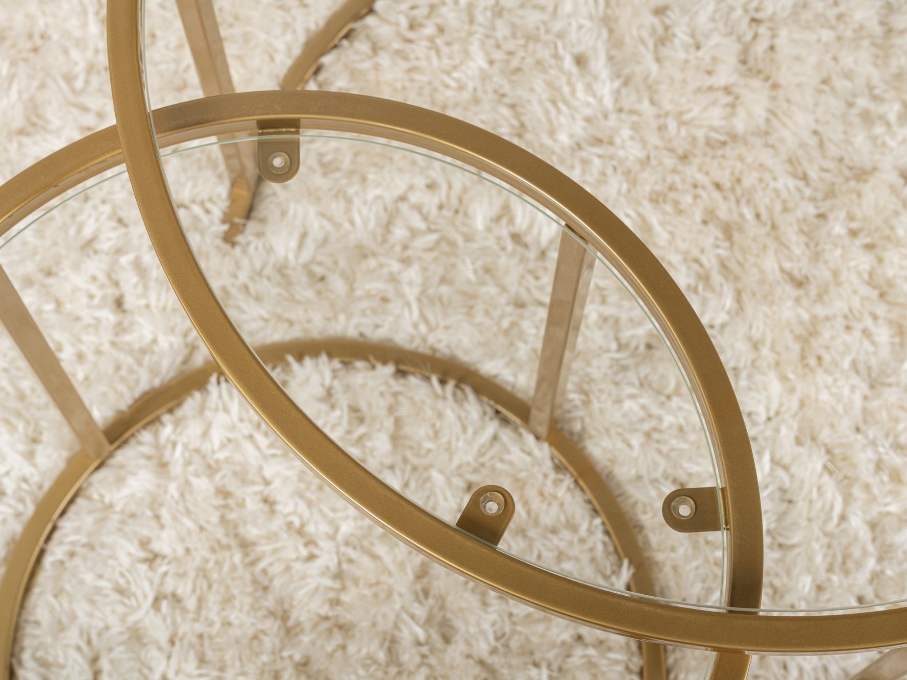 Комплект журнальных столиков Novato 123 (Золотой)