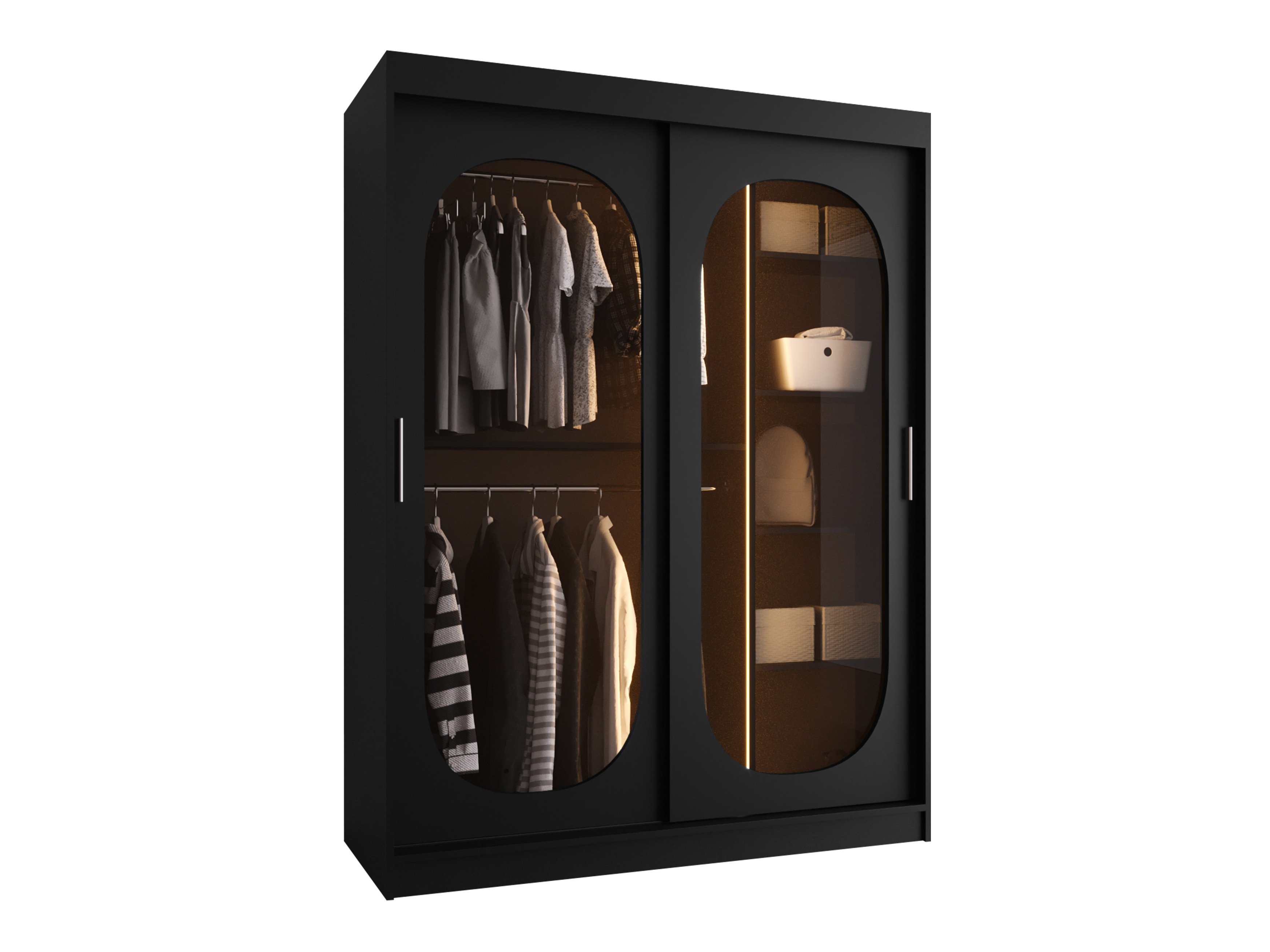 Skapis Hartford 519 (Melns)