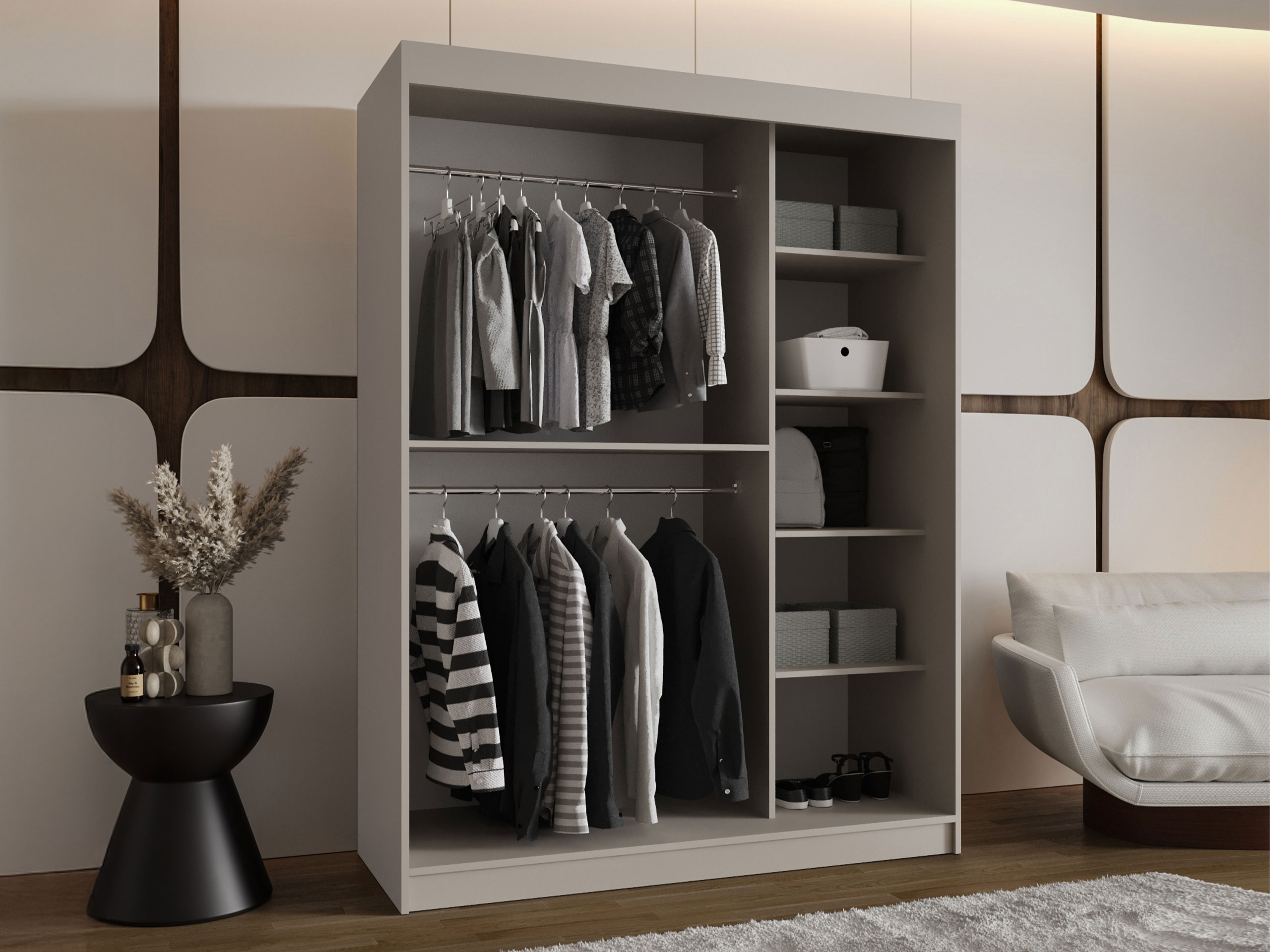 Skapis Hartford 519 (Melns)