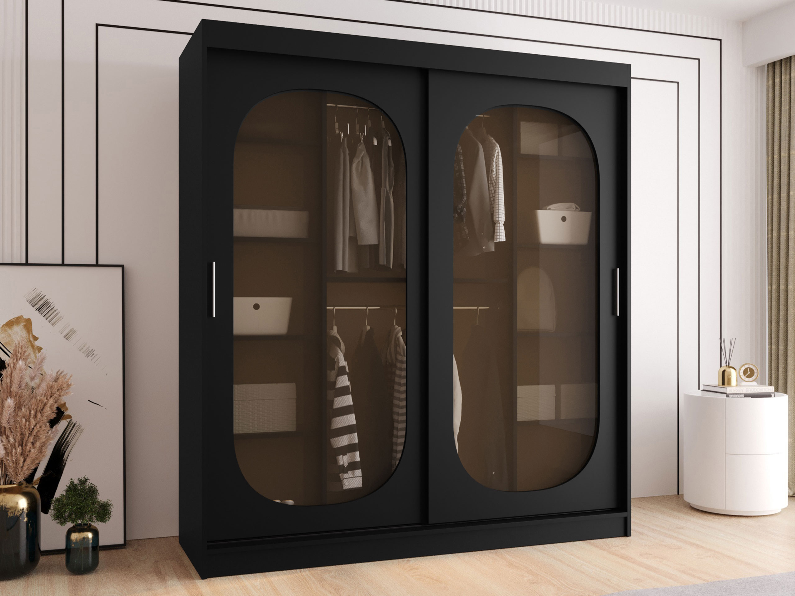 Skapis Hartford 520 (Melns)