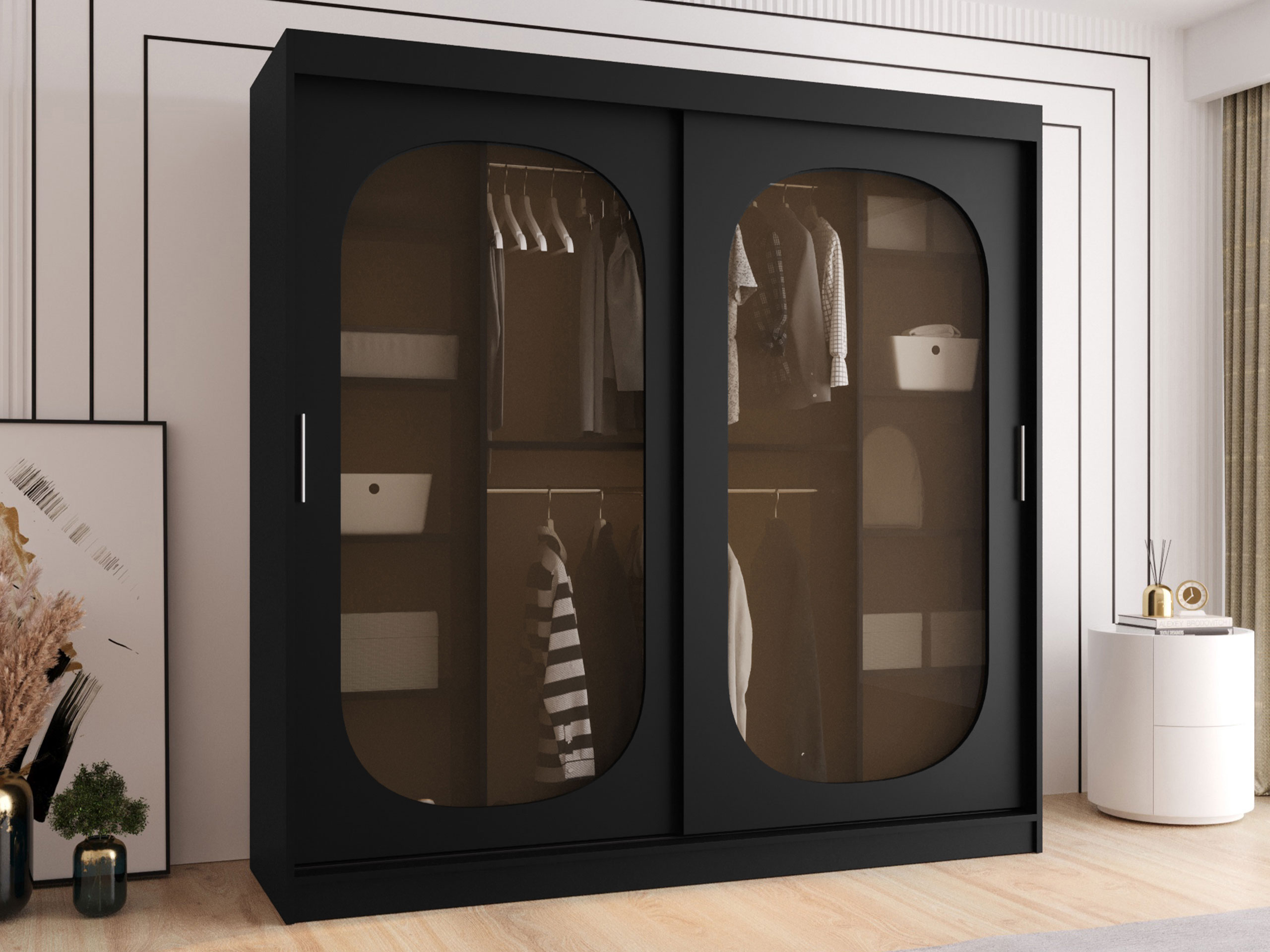 Skapis Hartford 521 (Melns)