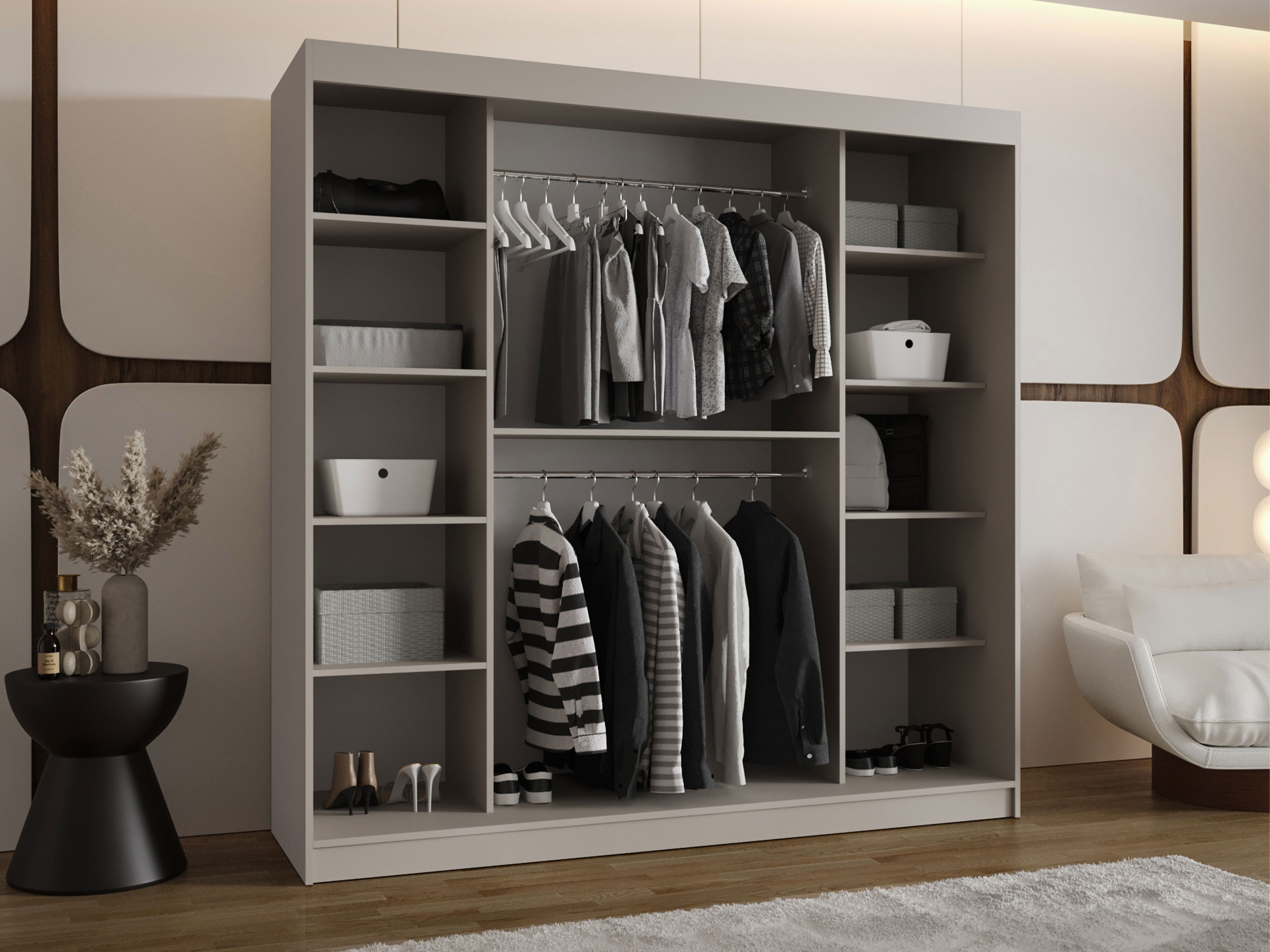 Skapis Hartford 521 (Melns)