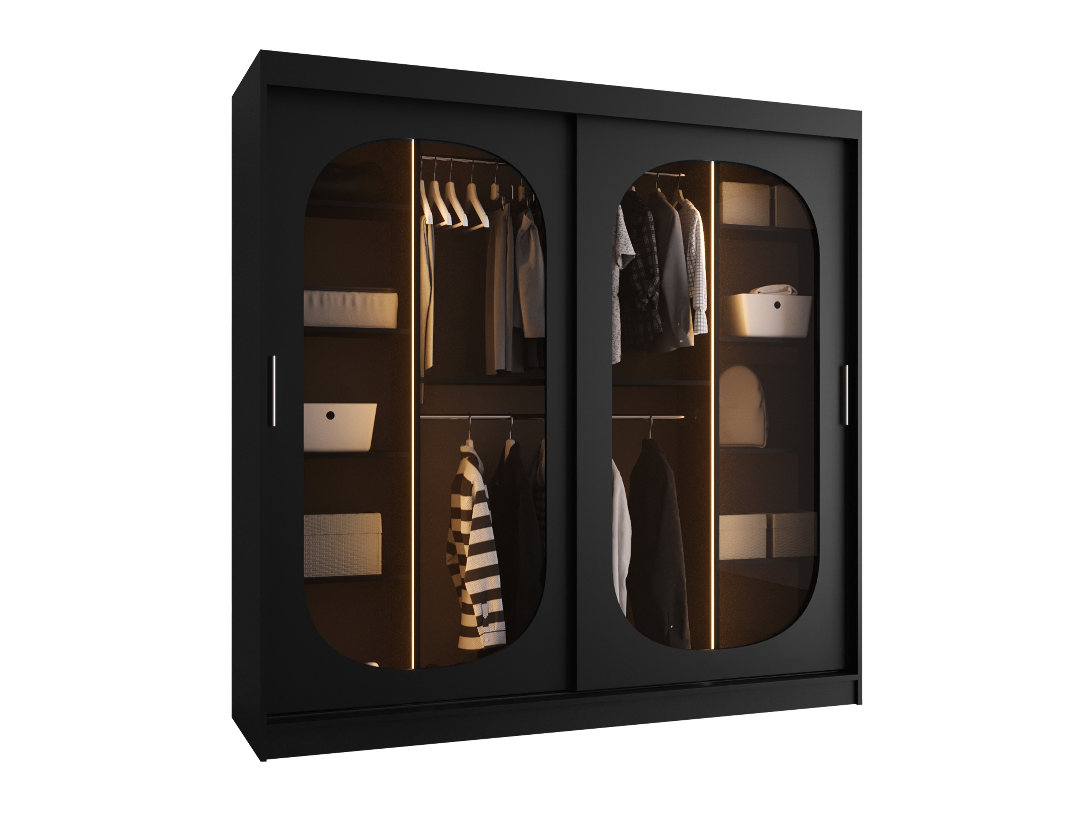 Skapis Hartford 521 (Melns)