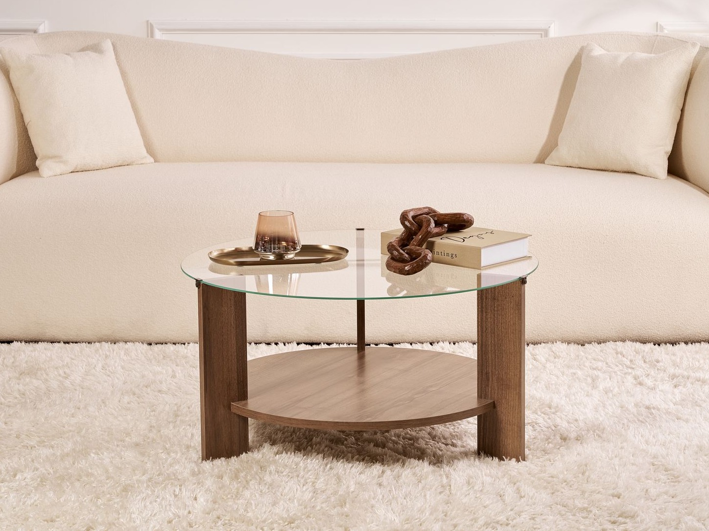 Žurnālu galdiņš Novato 118 (Riekstkoks)