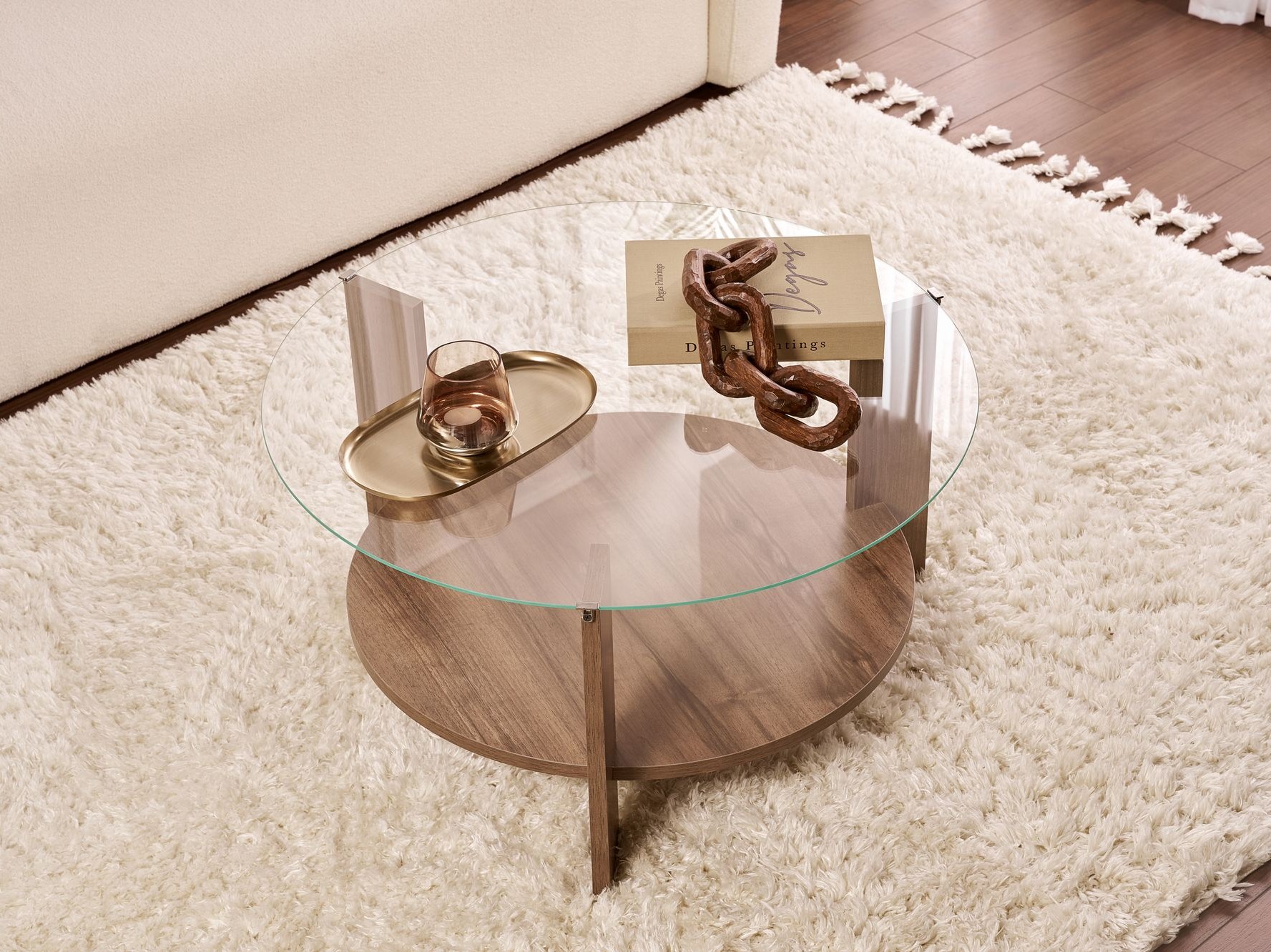 Žurnālu galdiņš Novato 118 (Riekstkoks)