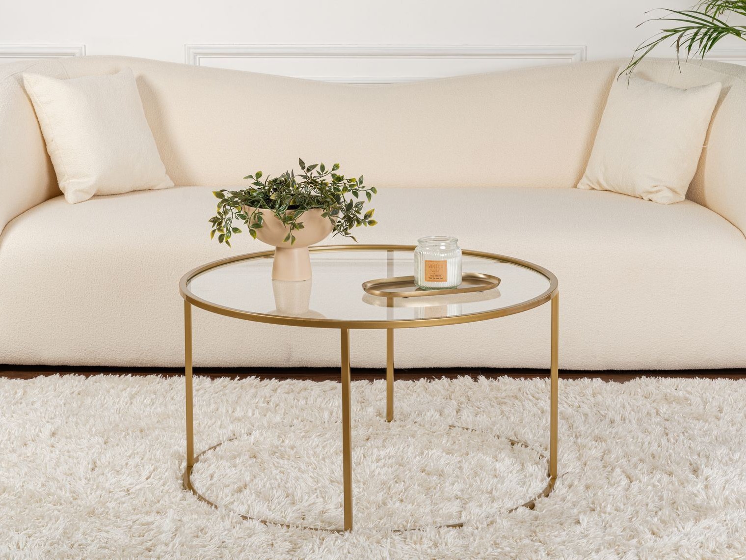 Žurnālu galdiņš Novato 119 (Zelta)