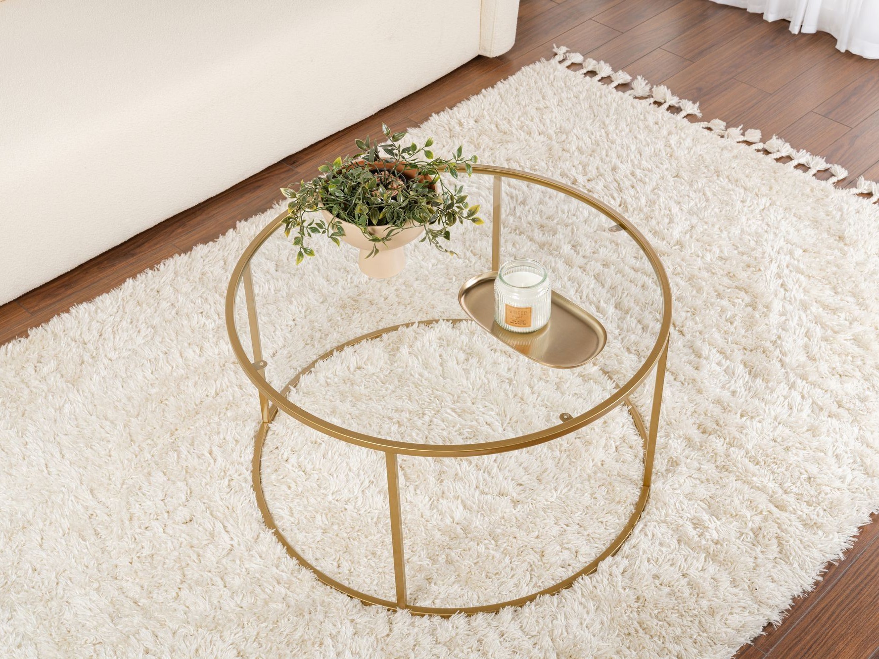 Žurnālu galdiņš Novato 119 (Zelta)