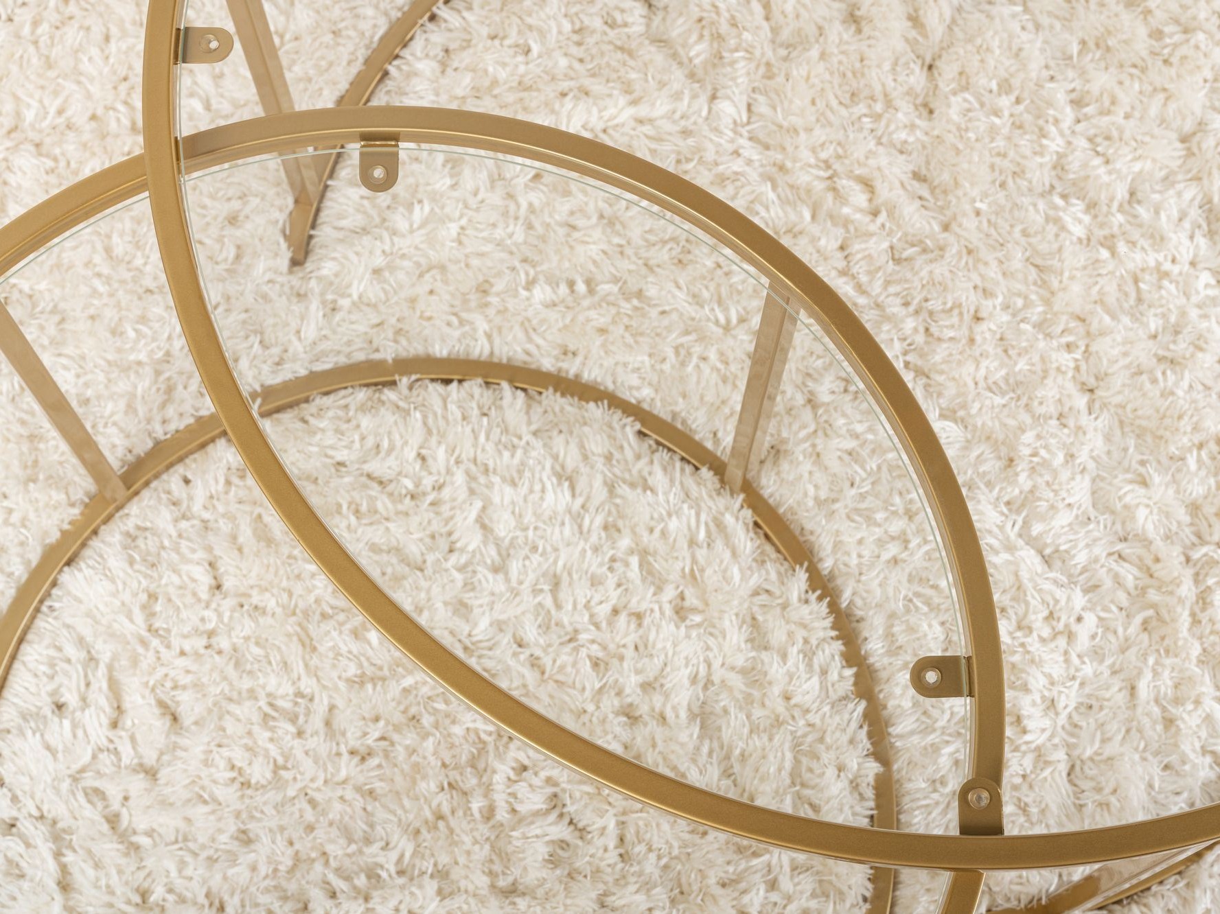 Žurnālu galdiņu komplekts Novato 121 (Zelta)